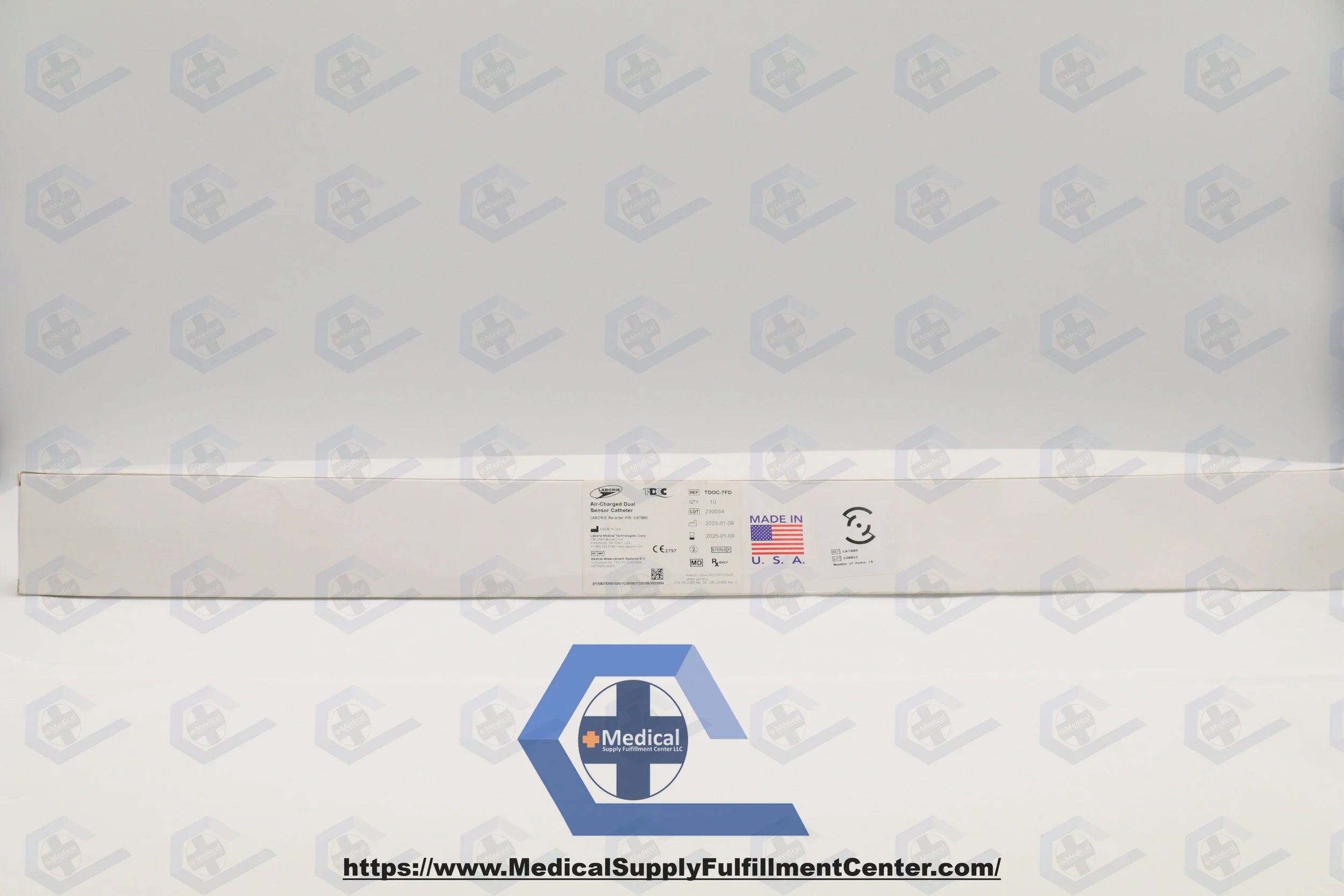 LABORIE MEDICAL | TDOC-7FD | AIR CHARGED T-DOC DUAL SENSOR VESICAL CATHETER, 7 FR