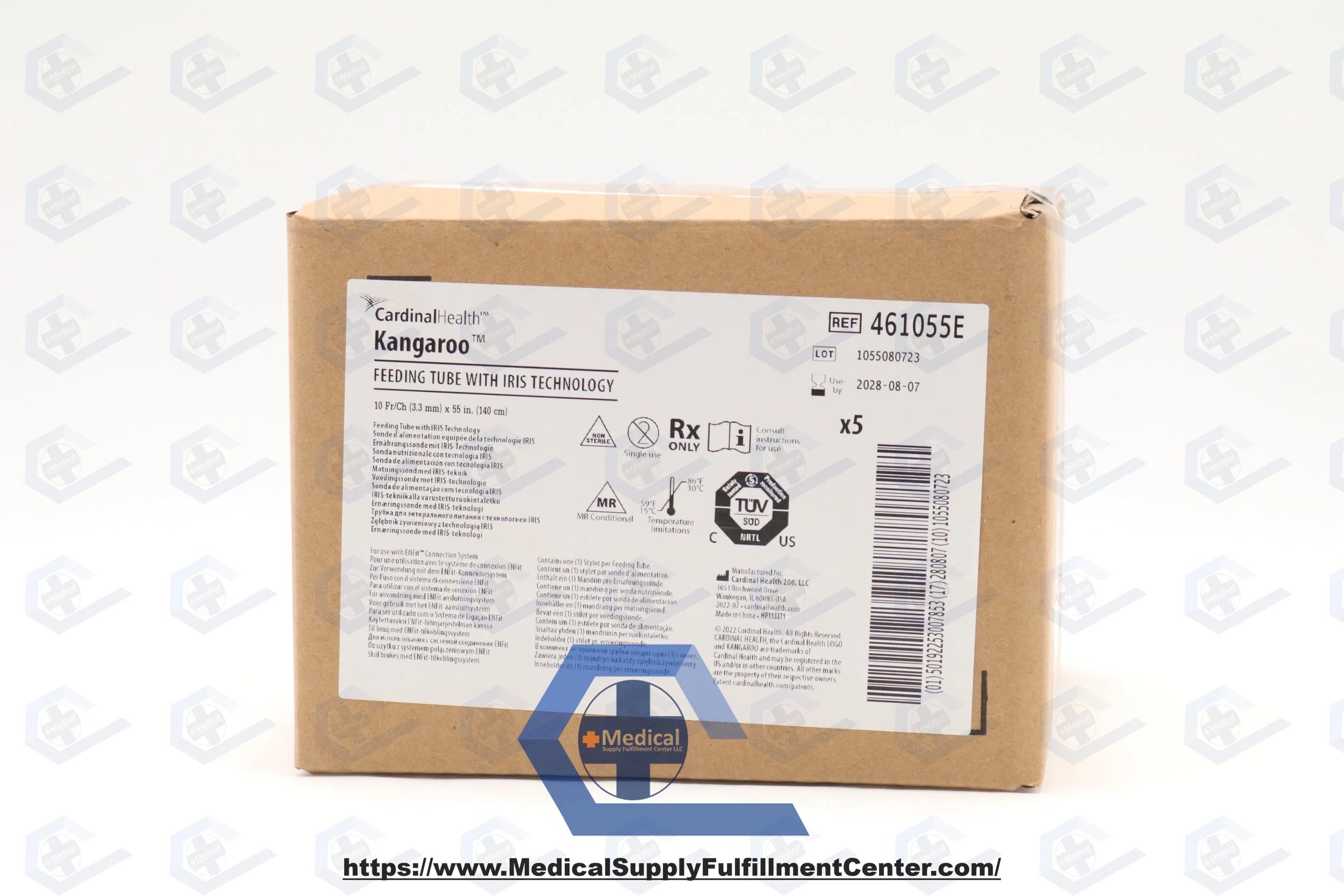 Cardinal Health | 461055E | Kangaroo Feeding Tube w/IRIS 10F x 55"