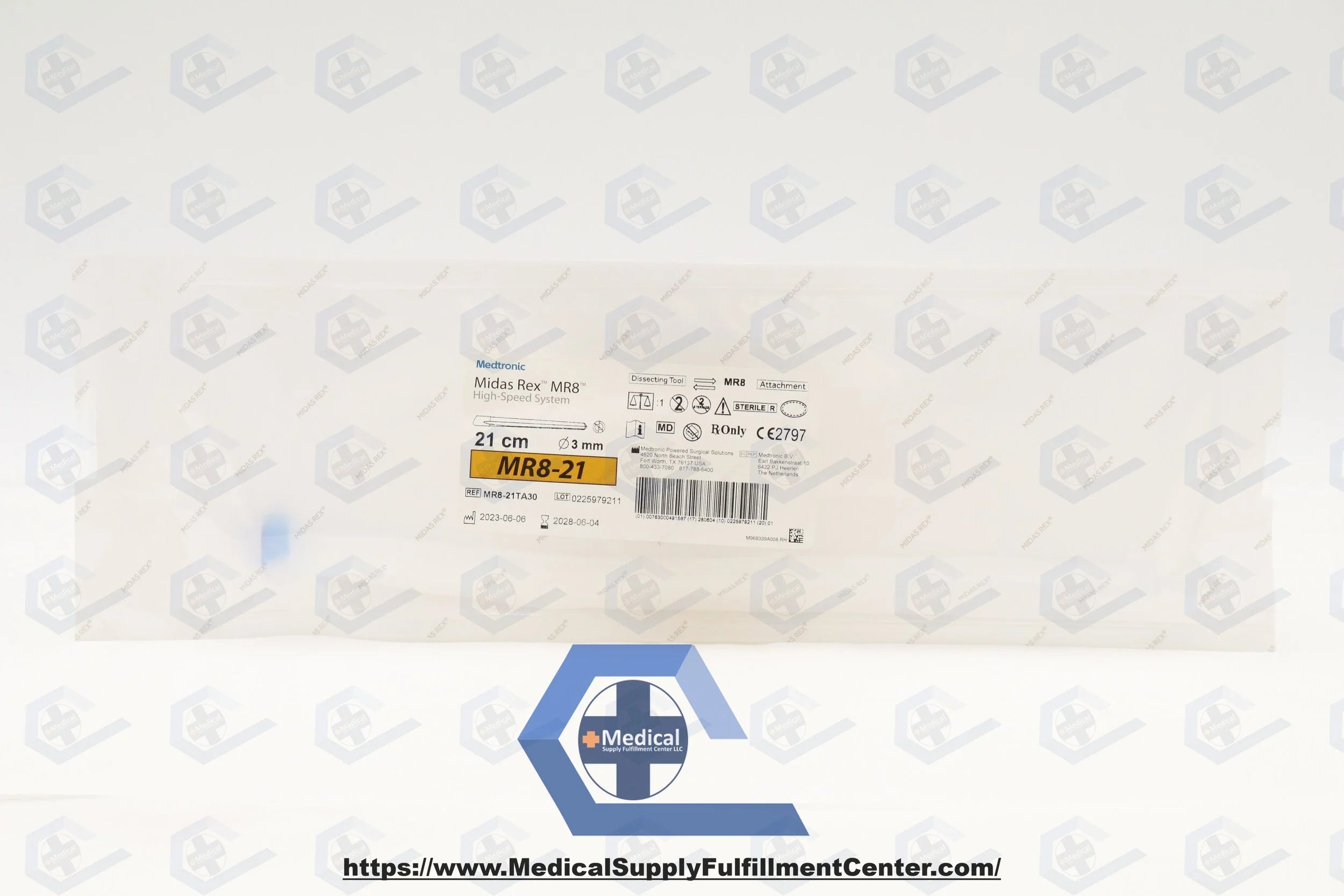 Medtronic | MR8-21TA30 | Midas Rex MR8, Tapered 21cm, 3mm