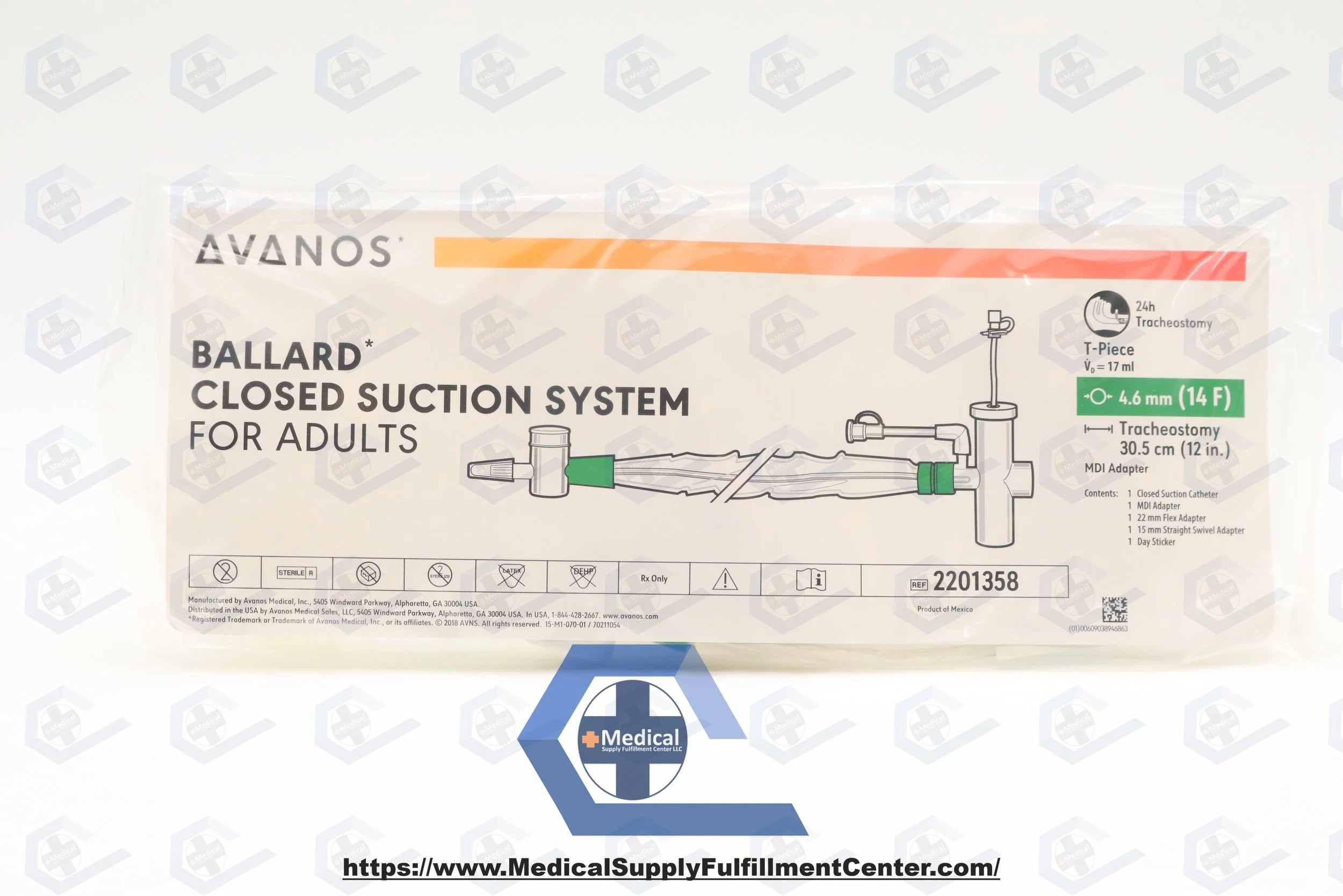 Avanos Medical | 2201358 | KIT, TRACH CARE, CLSD ET SUCTION, 14FR, MDI