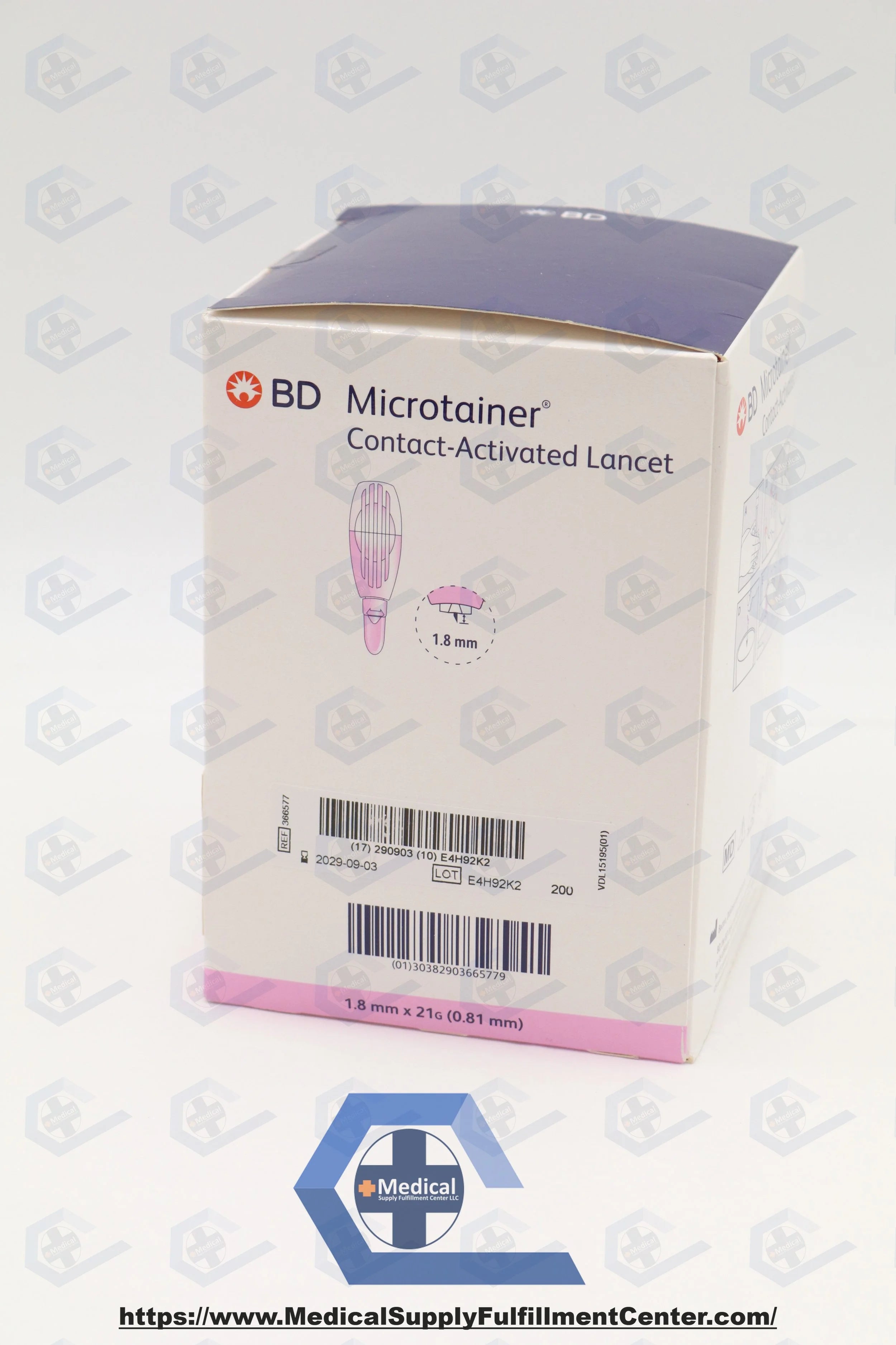 BD | 366577 | Microtainer™ Contact Activated Lancet 1.8MMX21G (0.81MM)