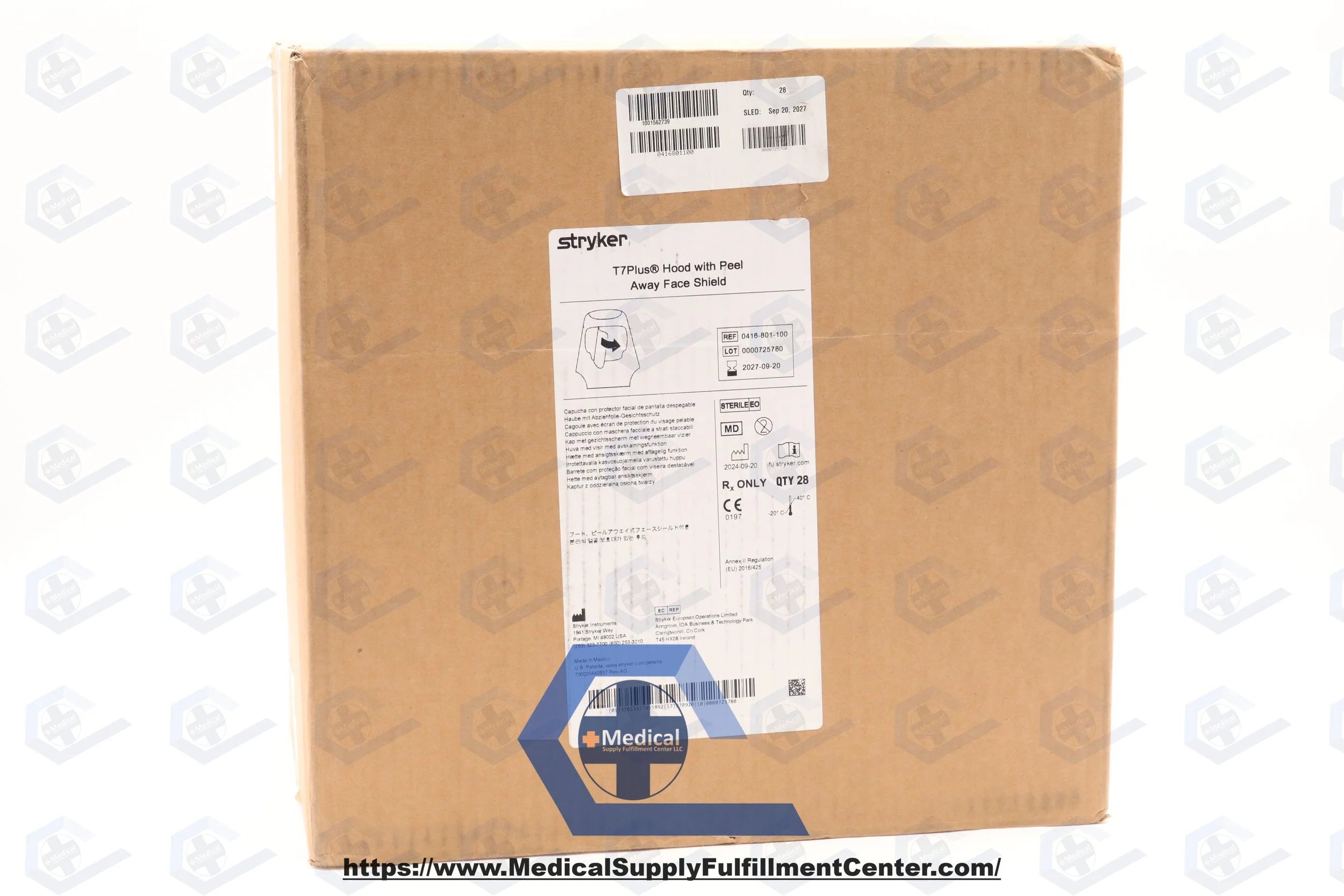 Stryker | 0416-801-100 | T7Plus Hood with Peel Away Face Shield