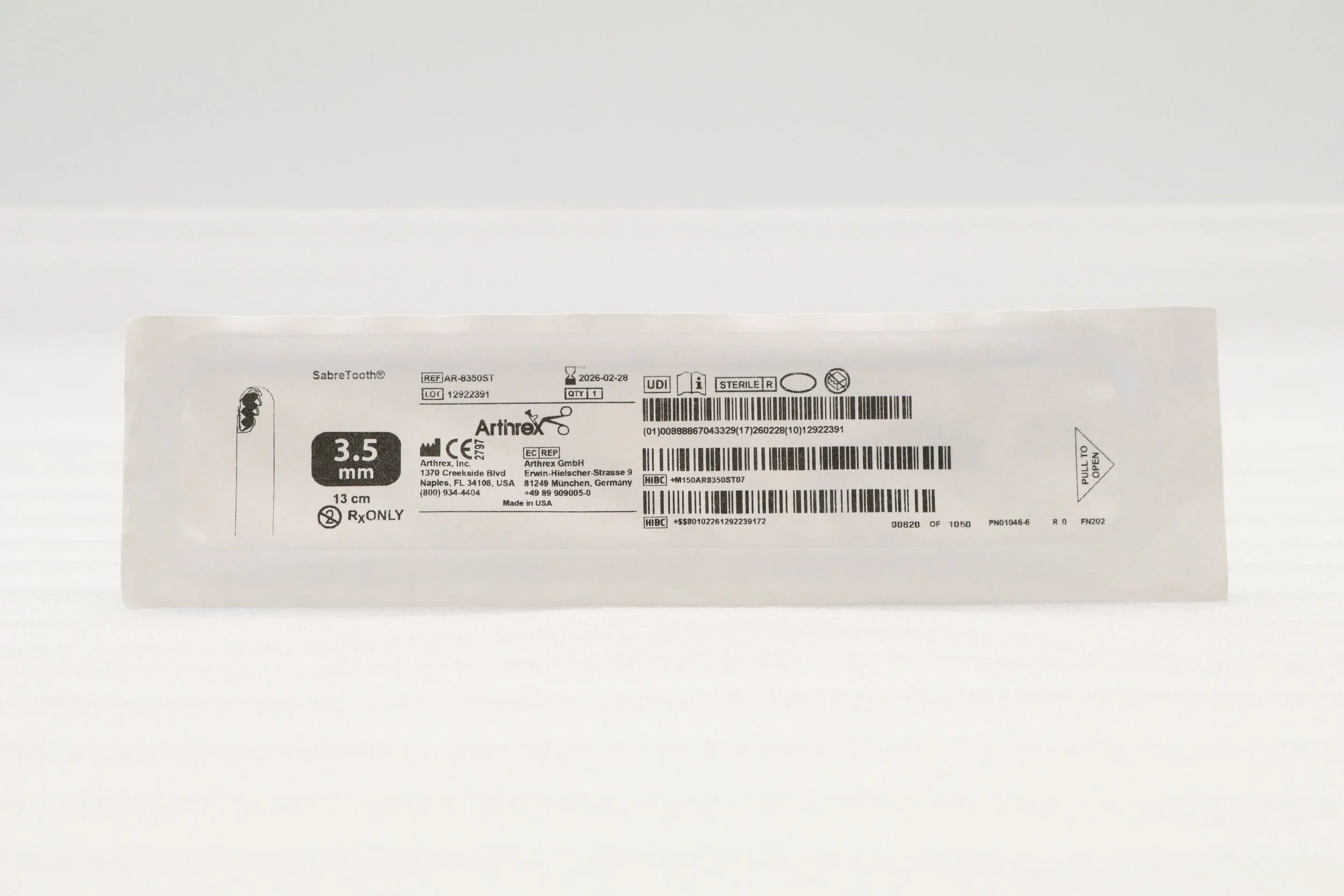 Arthrex | AR-8350ST | COOLCUT BLADE 3.5MM X 13CM SABRETOOTH