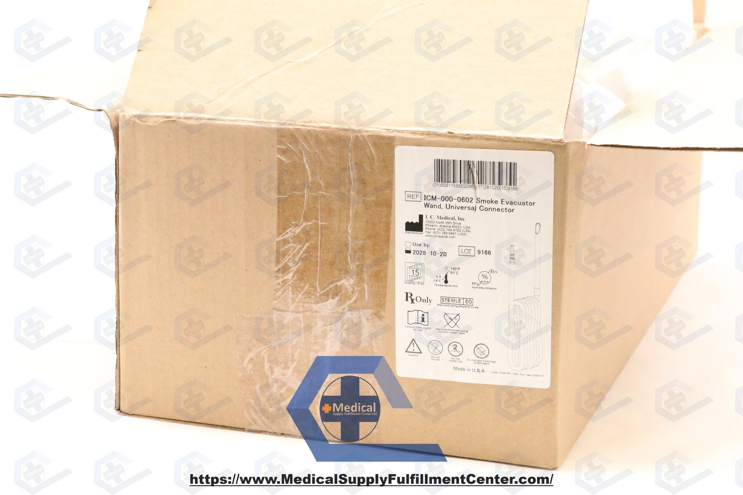 I.C. Medical | ICM-000-0602 | Smoke Evacuator Wand, Universal Connector, Sterile