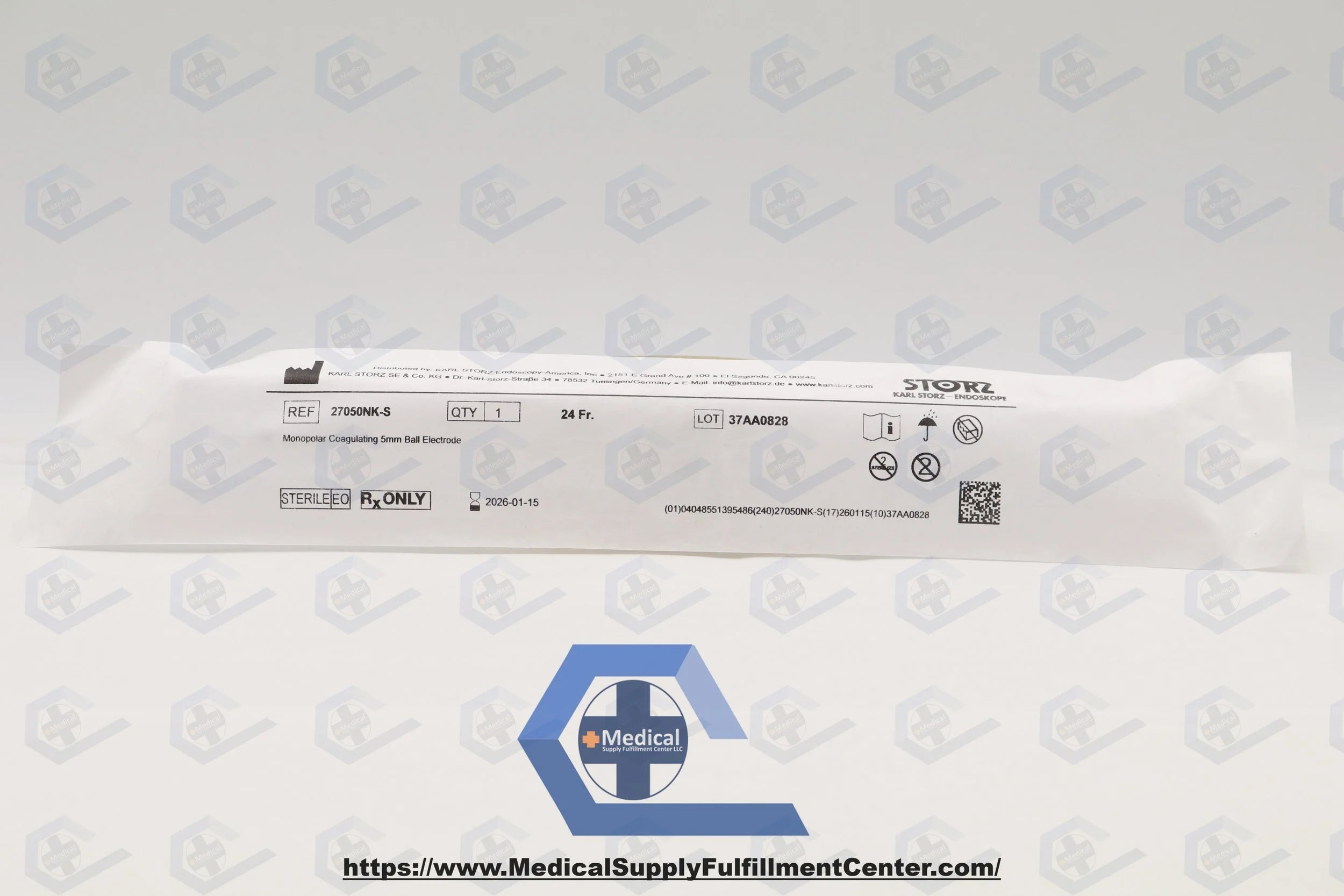 Karl Storz Endoskope | 27050NK-S | Electrode, 5 mm dia., 0.35 mm Wire Diameter, Brown, Ball, Coagulating, Distal Tip, For 24/28 Fr Resectoscope Sheaths