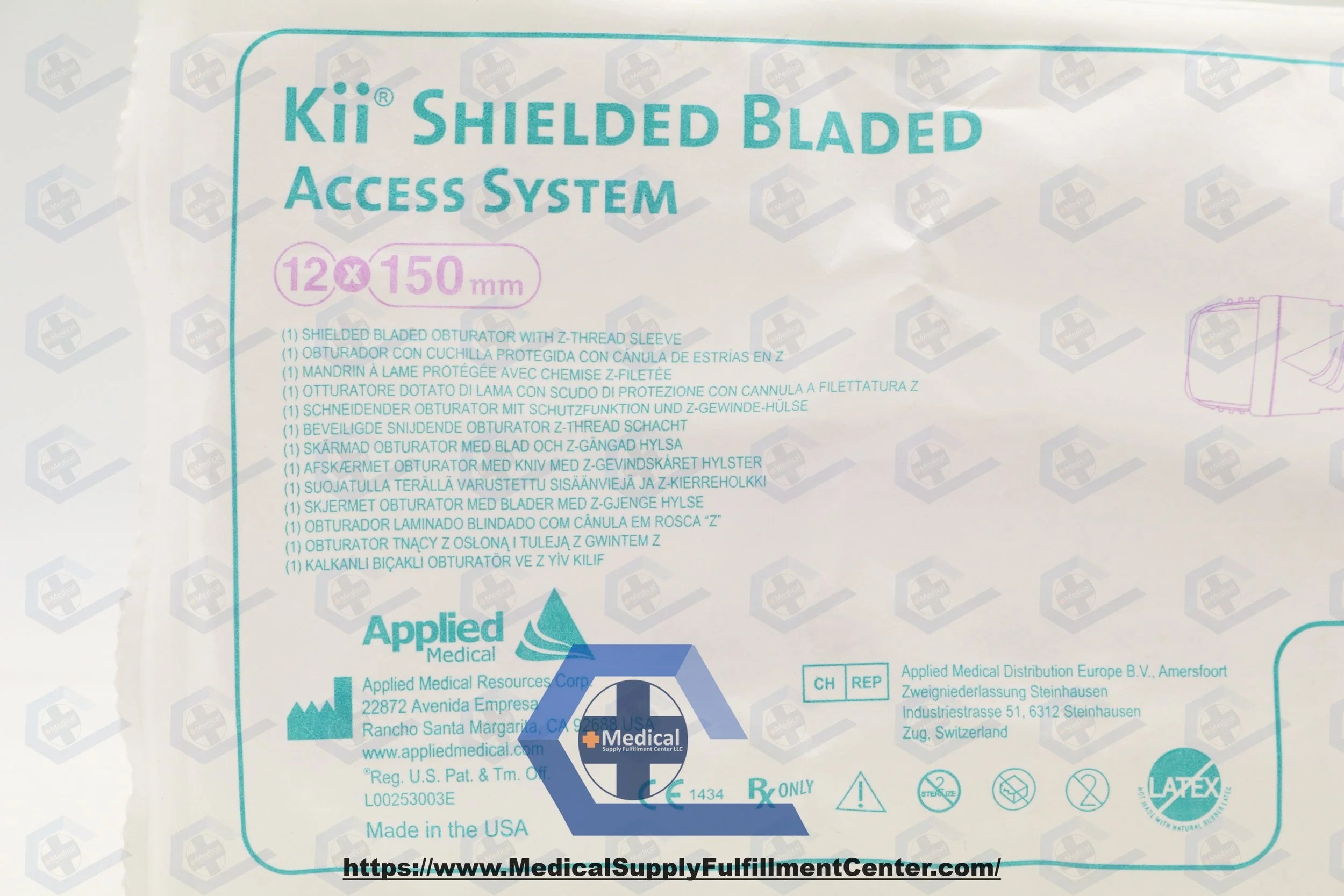 Applied Medical Technology | CTB71 | SYSTEM ACCESS 12X150MM KII SHIELDED BLADED Z-THREAD