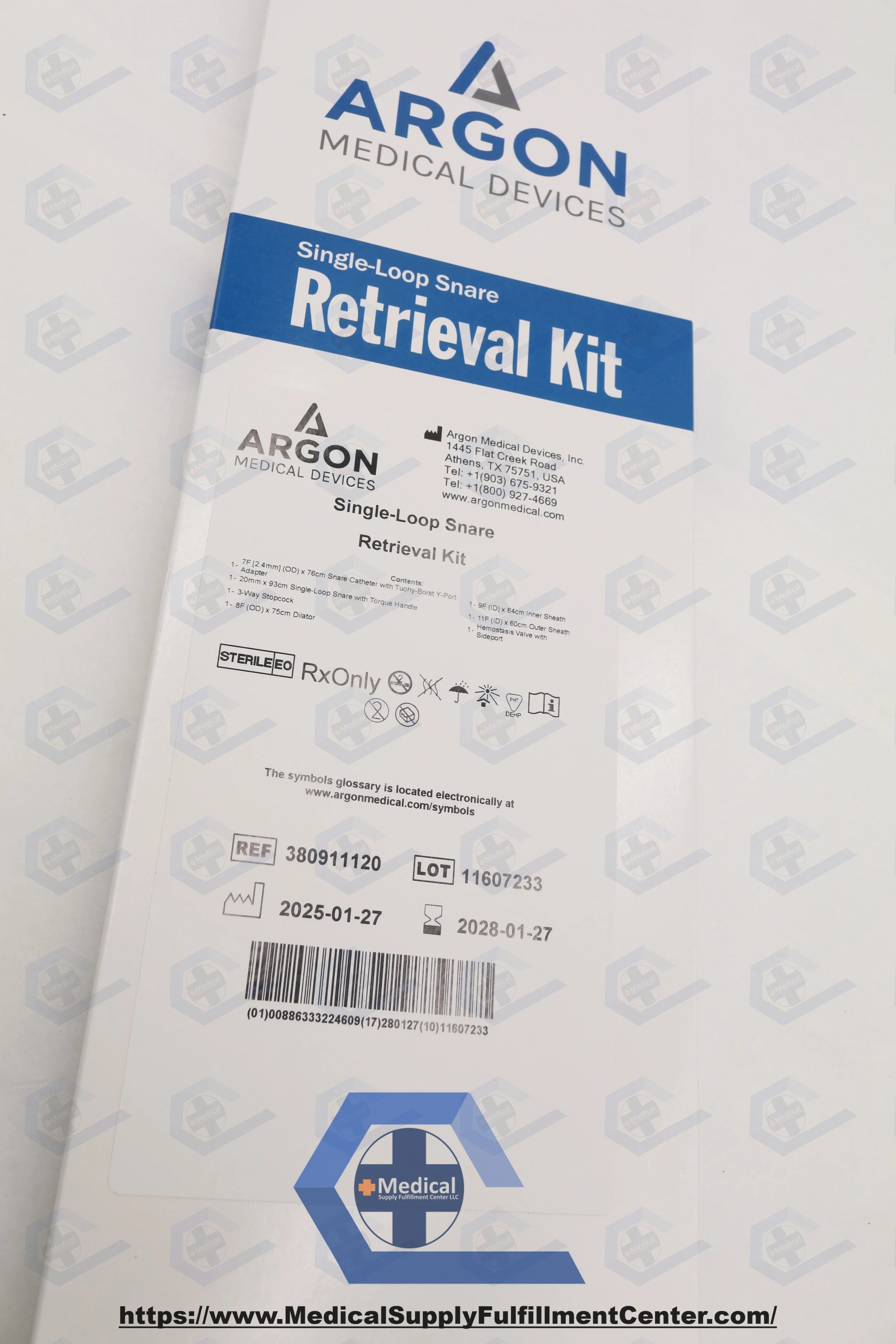 Argon Medical Devices | 380911120 | Argon Medical Devices Inc Argon Medical Single-Loop IVC Filter Retrieval Kit