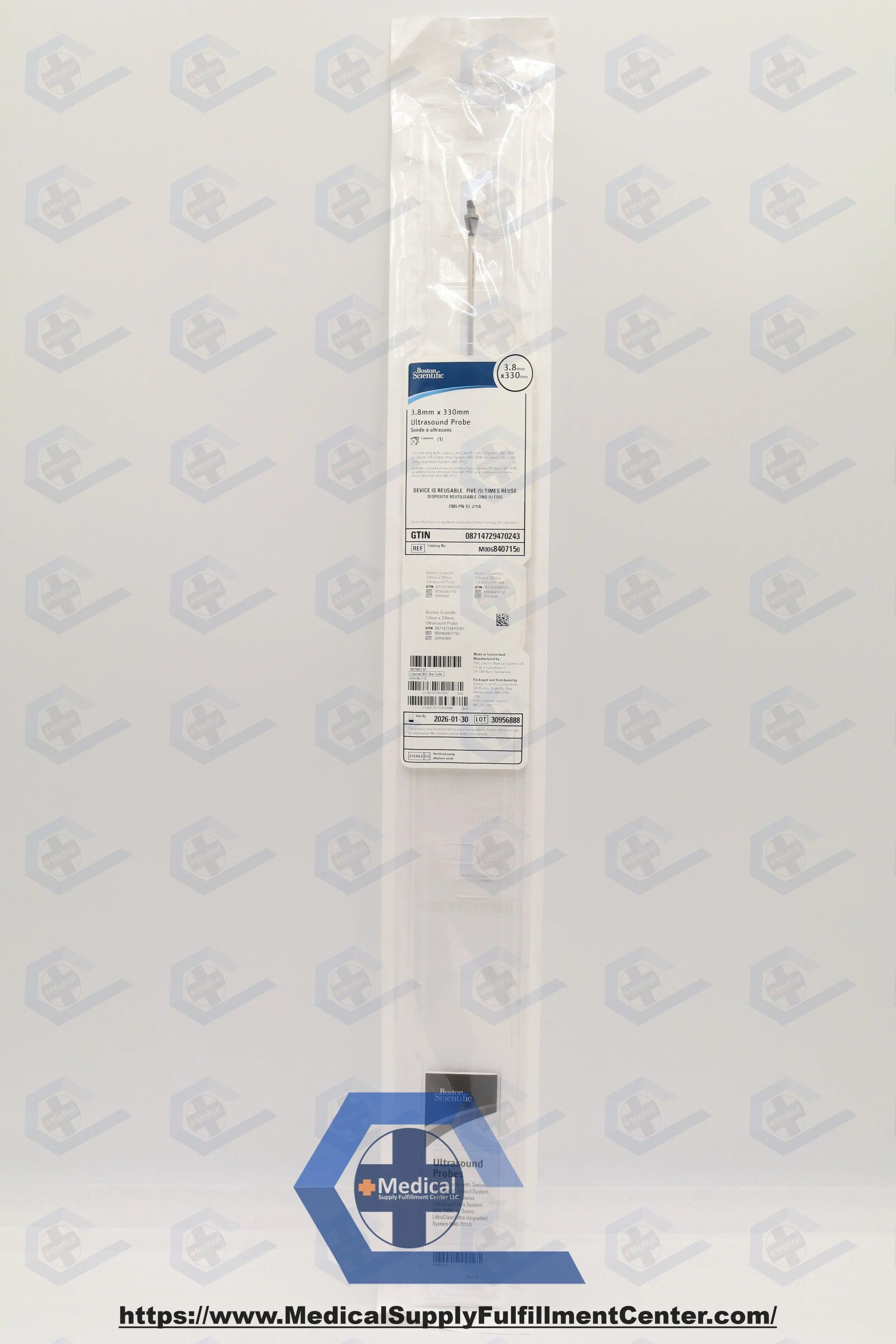 Boston Scientific | 840715 | BOSTON SCIENTIFIC 3.8MM X 330MM ULTRASOUND PROBE