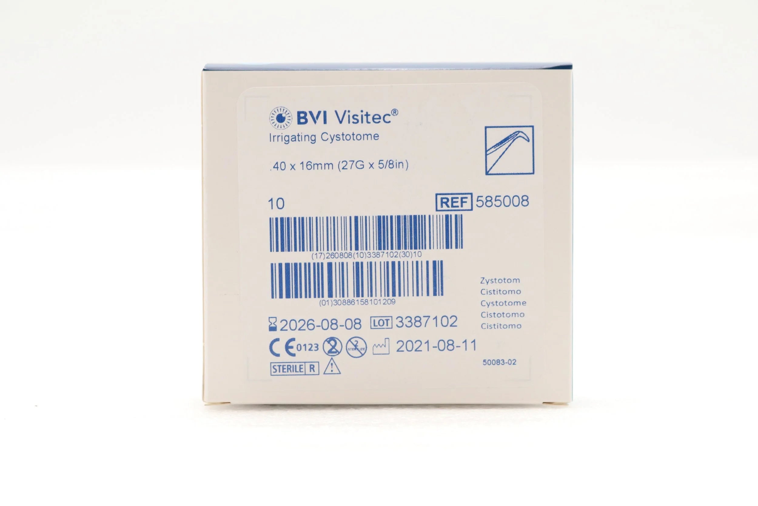 Beaver-Visitec International | 585008 | VISITEC Irrigating Cystotome, .40 x 16 mm (27G x 5/8 in)