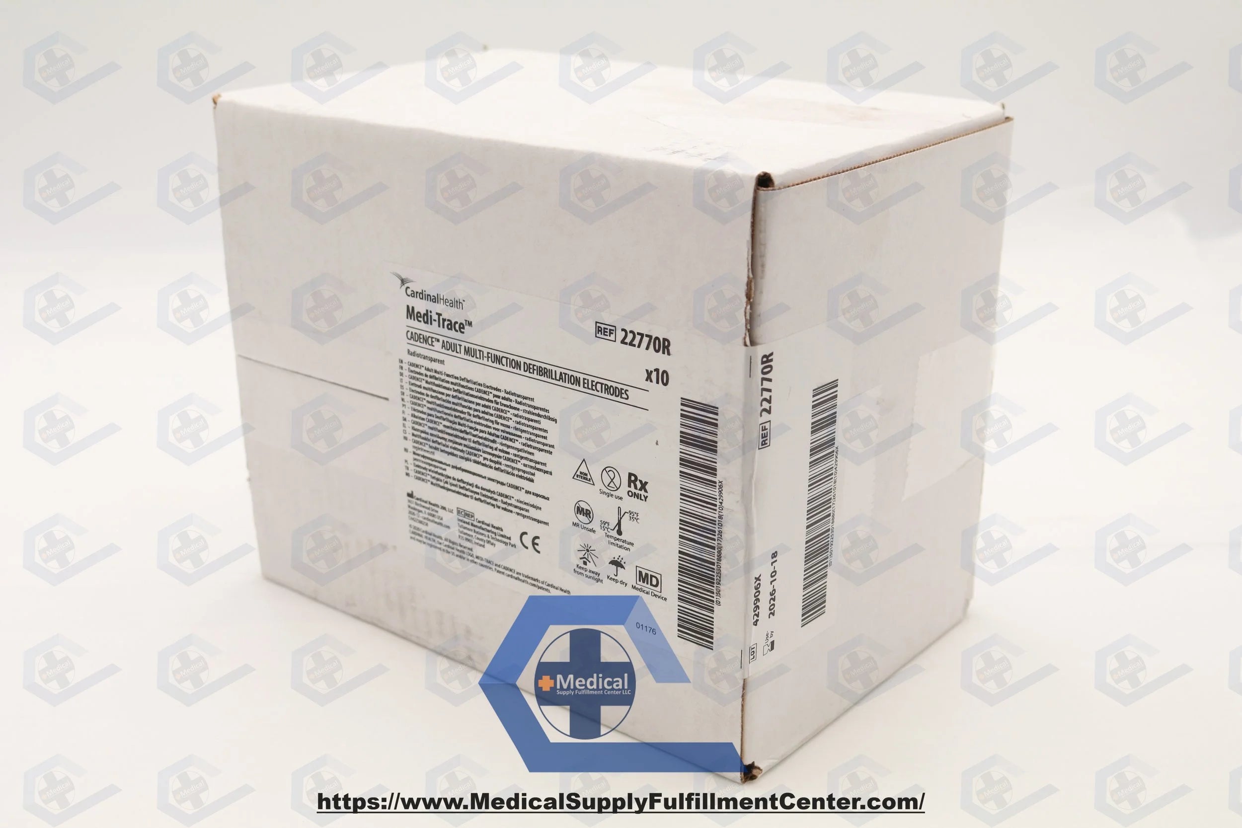 Cardinal Health | 22770R | Cardinal Health Medi-Trace Cadence Defibrillation Electrodes - Cadence Adult Radiotransparent Defibrillation Electrode for Zoll