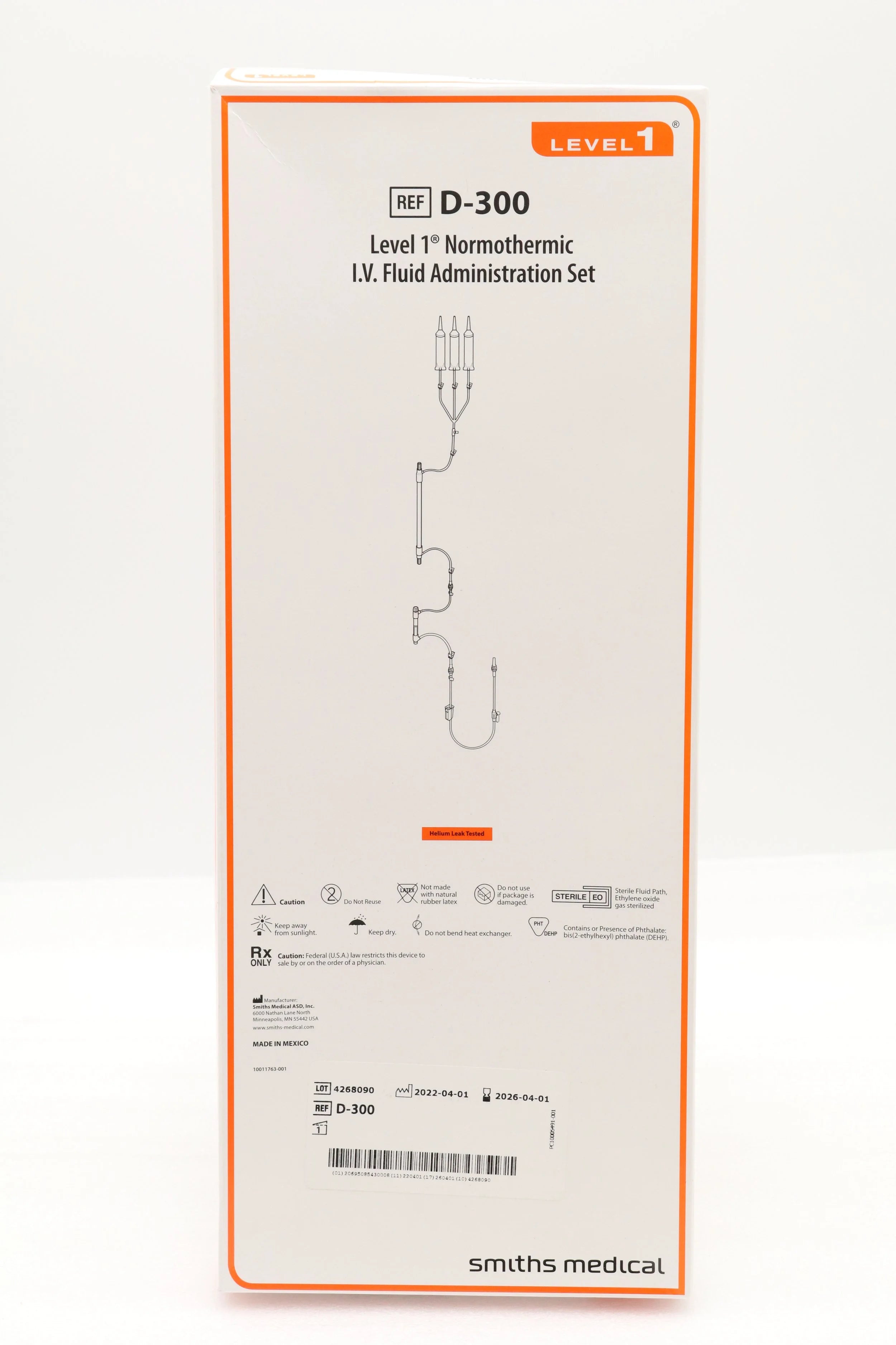 Smiths Medical | D-300 | NORMOTHERMIC LEVEL 1 I.V. FLUID ADMINISTRATION SET
