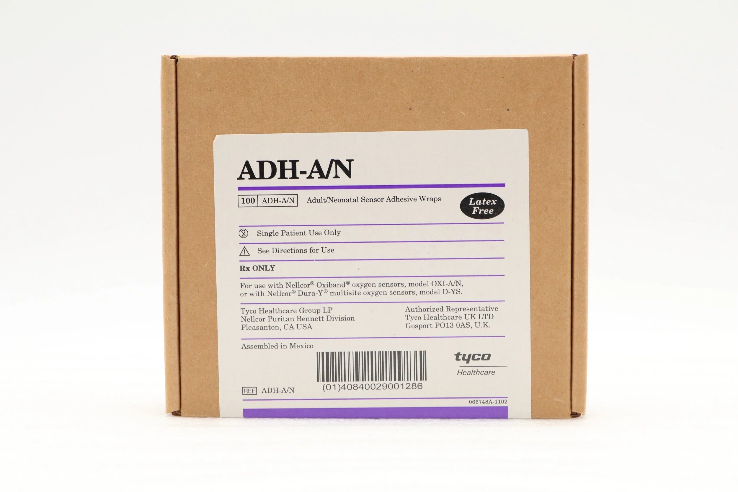 Tyco Plastics | ADH-A/N | (COVIDIEN, MEDTRONIC) NELLCOR ADULT / NEONATAL SENSOR ADHESIVE WRAPS