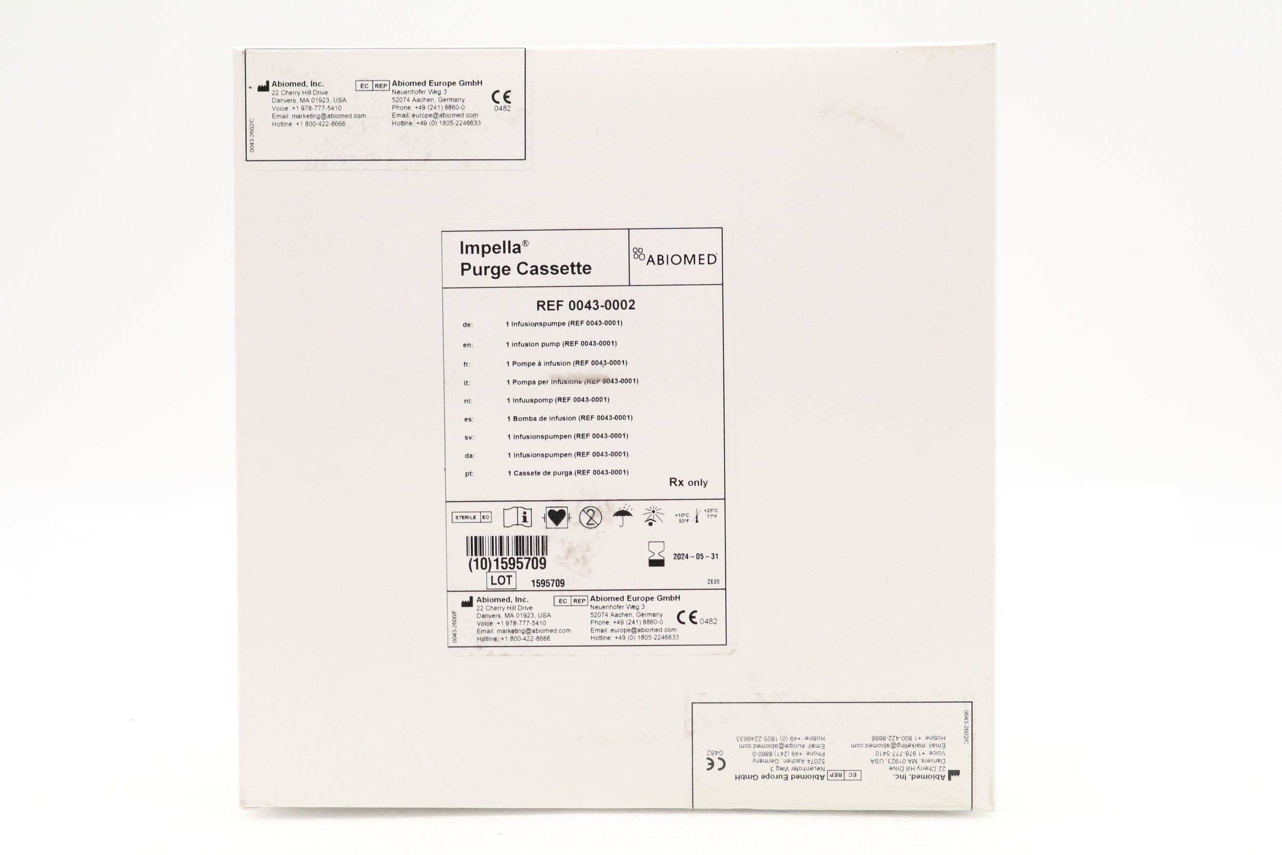 ABIOMED | 0043-0002 | Impella Purge Cassette
