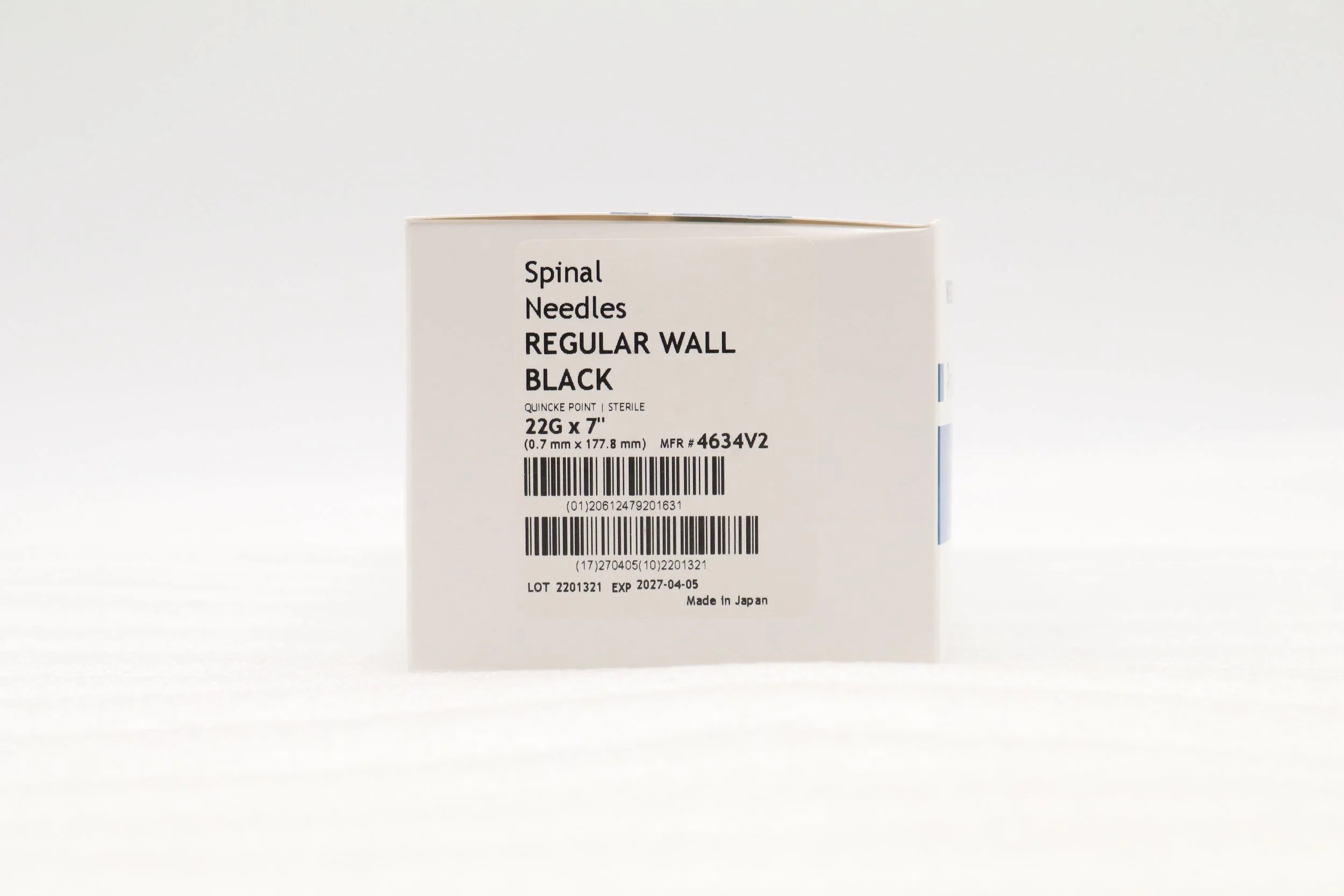 McKesson | 4634V2 | Spinal Needle Quincke Style 22 Gauge 7 Inch