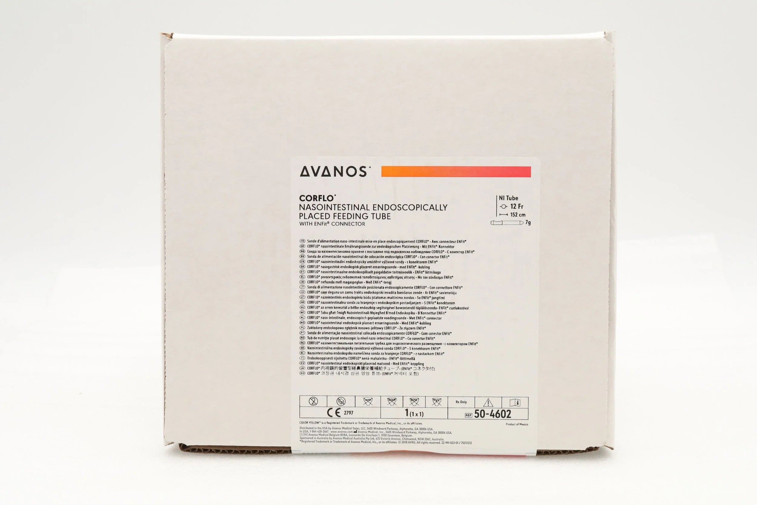 Avanos Medical | 50-4602 | CORFLO ENDO / F NI ENDOSCOPICALLY PLACED FEEDING TUBE 12F X 60" ENFIT