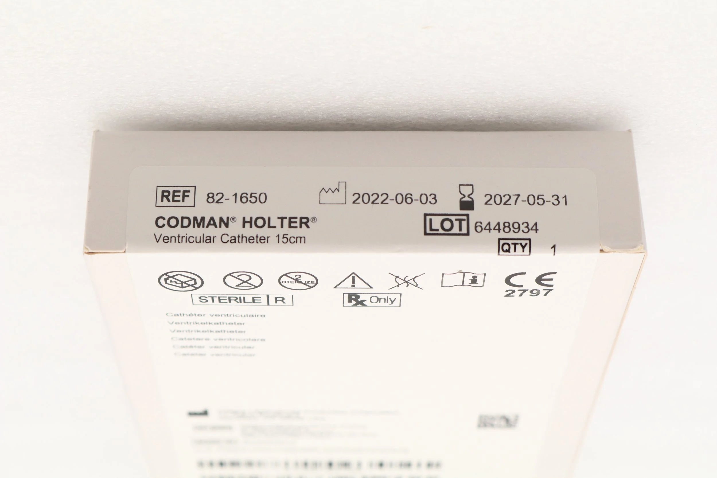 Codman | 82-1650 | HOLTER VENTRICULAR CATHETER, 15 CM