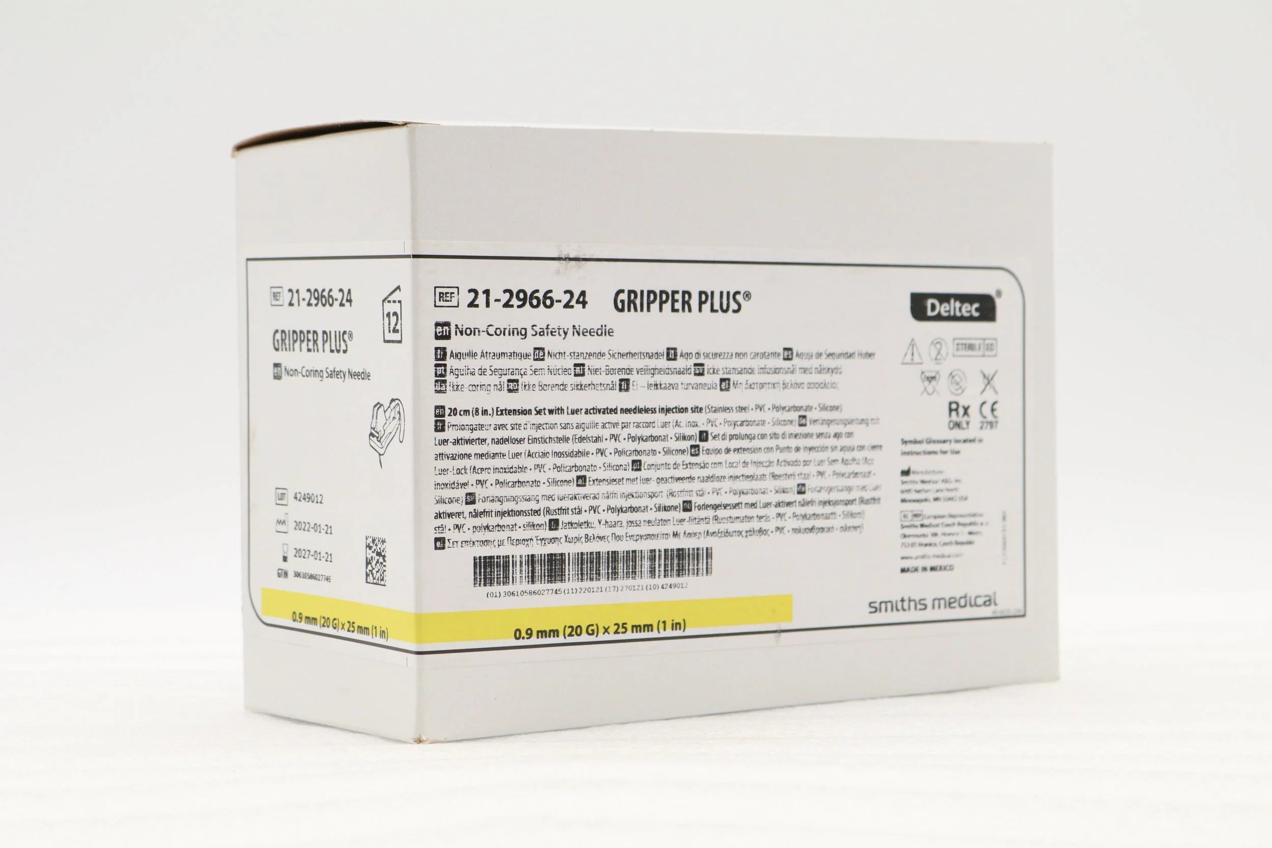 Smiths Medical | 21-2966-24 | Gripper Needles - Gripper Plus Needle, 20G x 1"