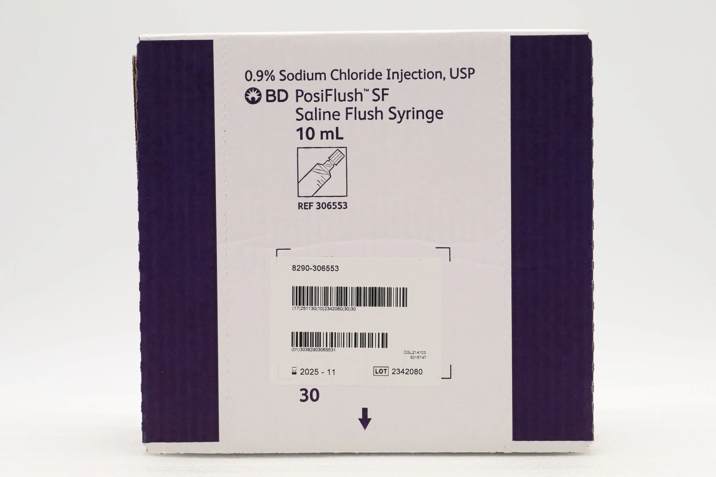 BD | 306553 | Normal Saline 0.9% IV Flush Posiflush SF Syringe 10mL Standard Plunger Rod