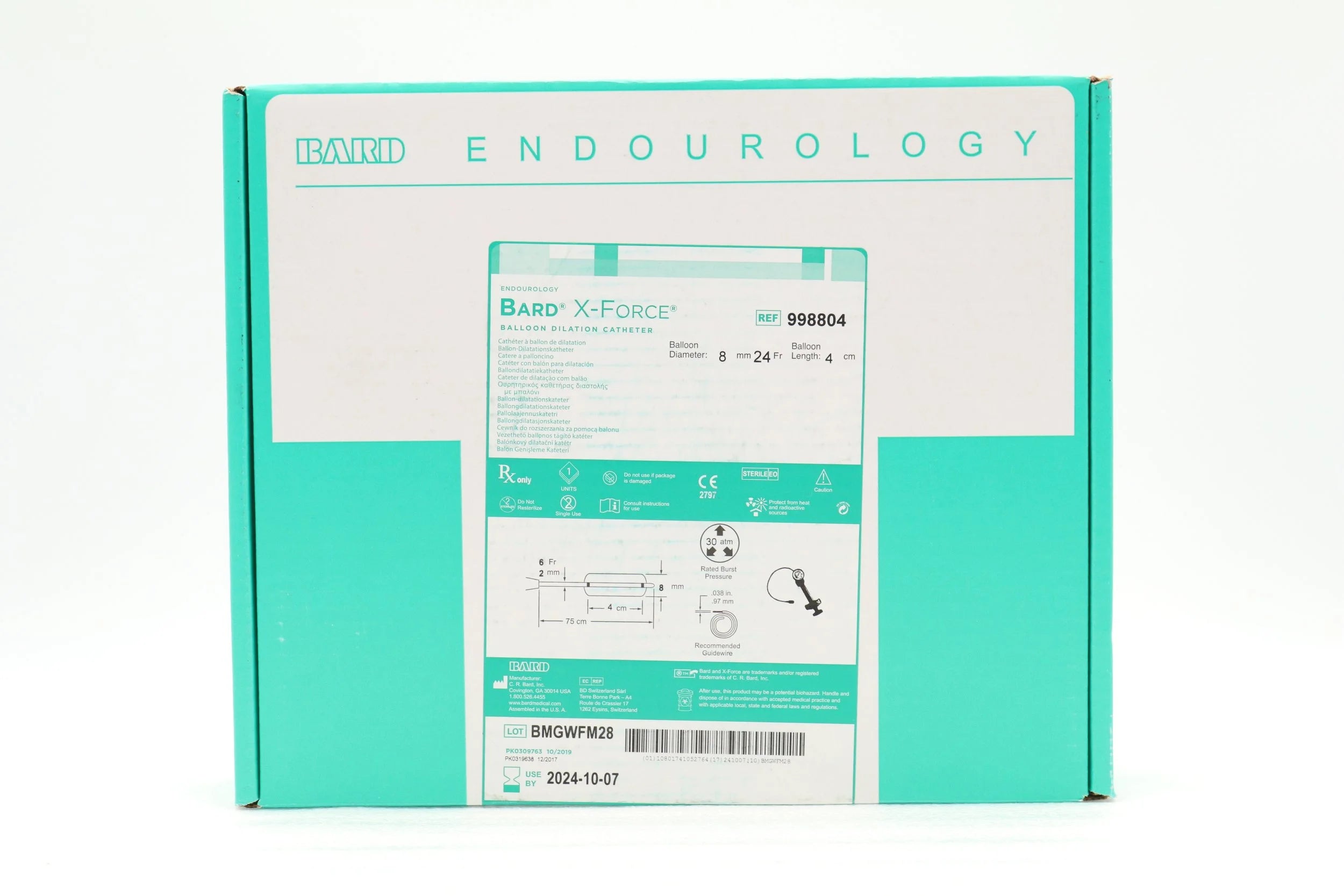 Bard | 998804 | KIT URET DILATION BALLOON CATH 8MMX4CM