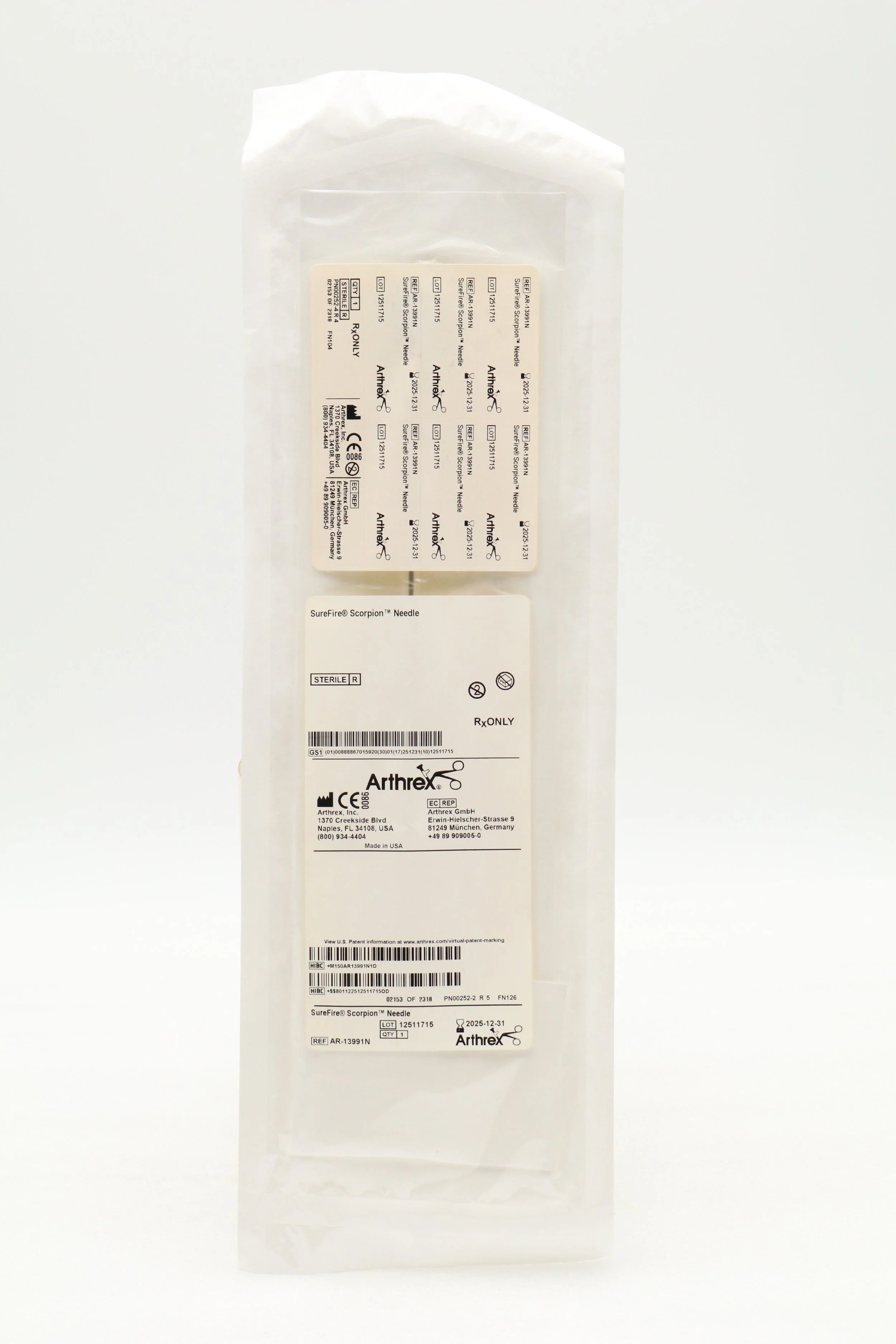 Arthrex | AR-13991N | SureFire Scorpion Needle