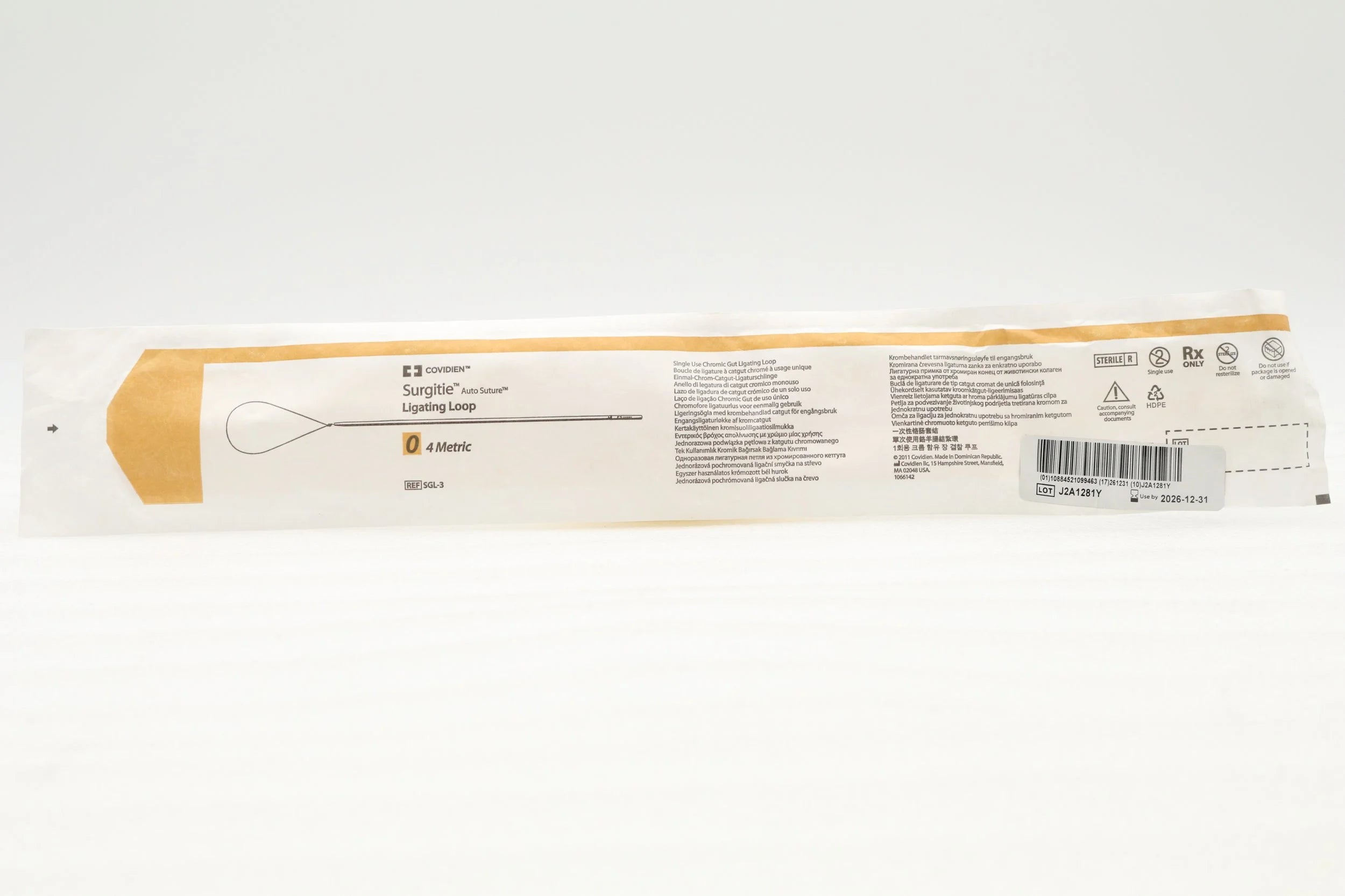 Covidien | SGL-3 | Surgitie Chromic Gut Ligating Loop
