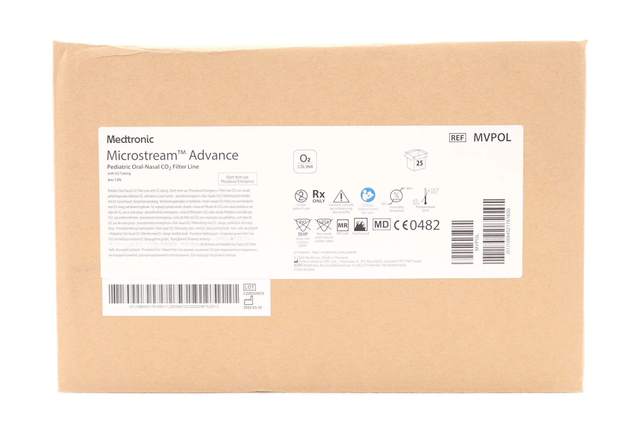 Medtronic | MVPOL | Sampling Line Microstream Pediatric 6-1/2 Foot Tubing
