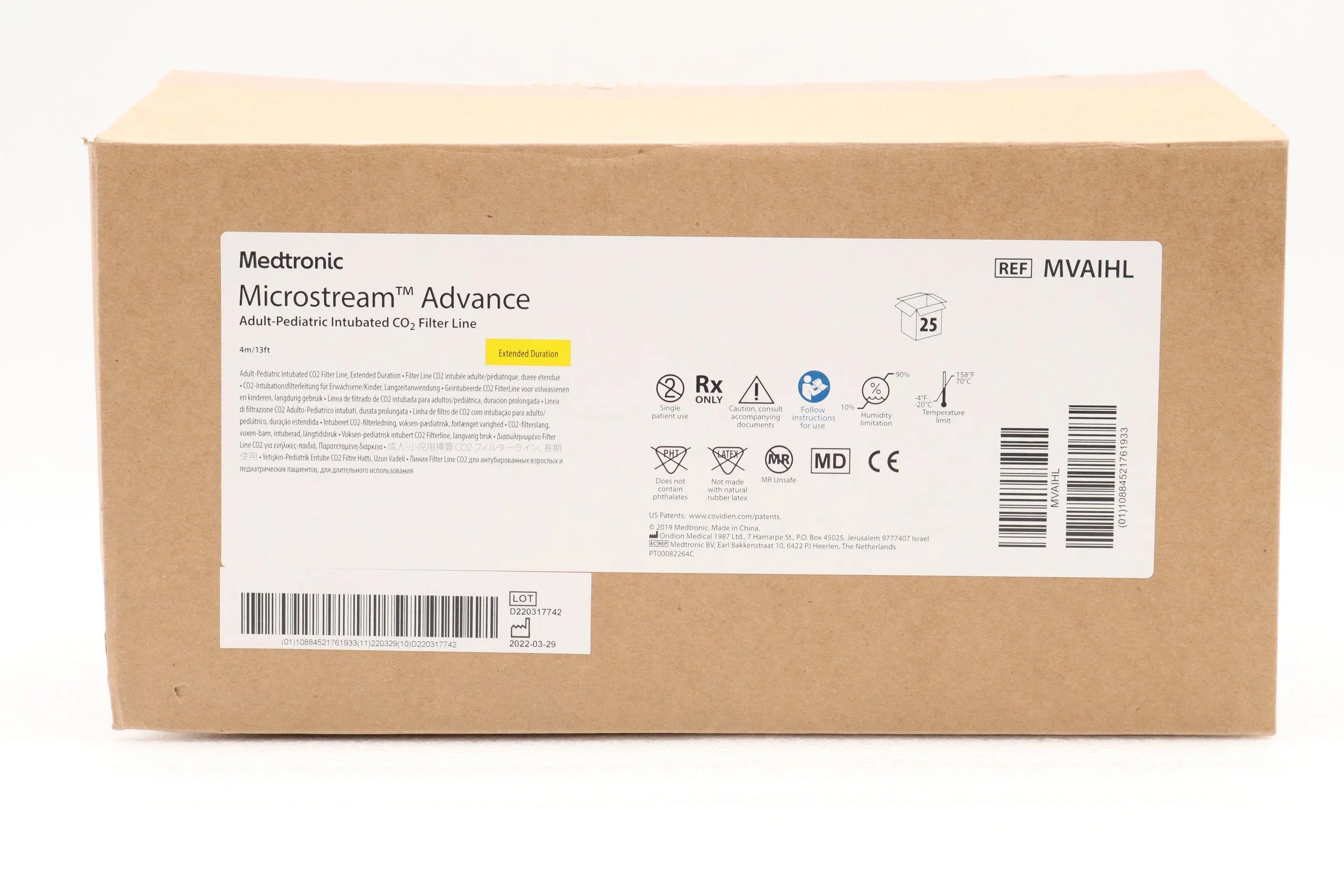 Medtronic | MVAIHL | Filter Line, Intubated, Long Term, Adult/Pediatric, Long