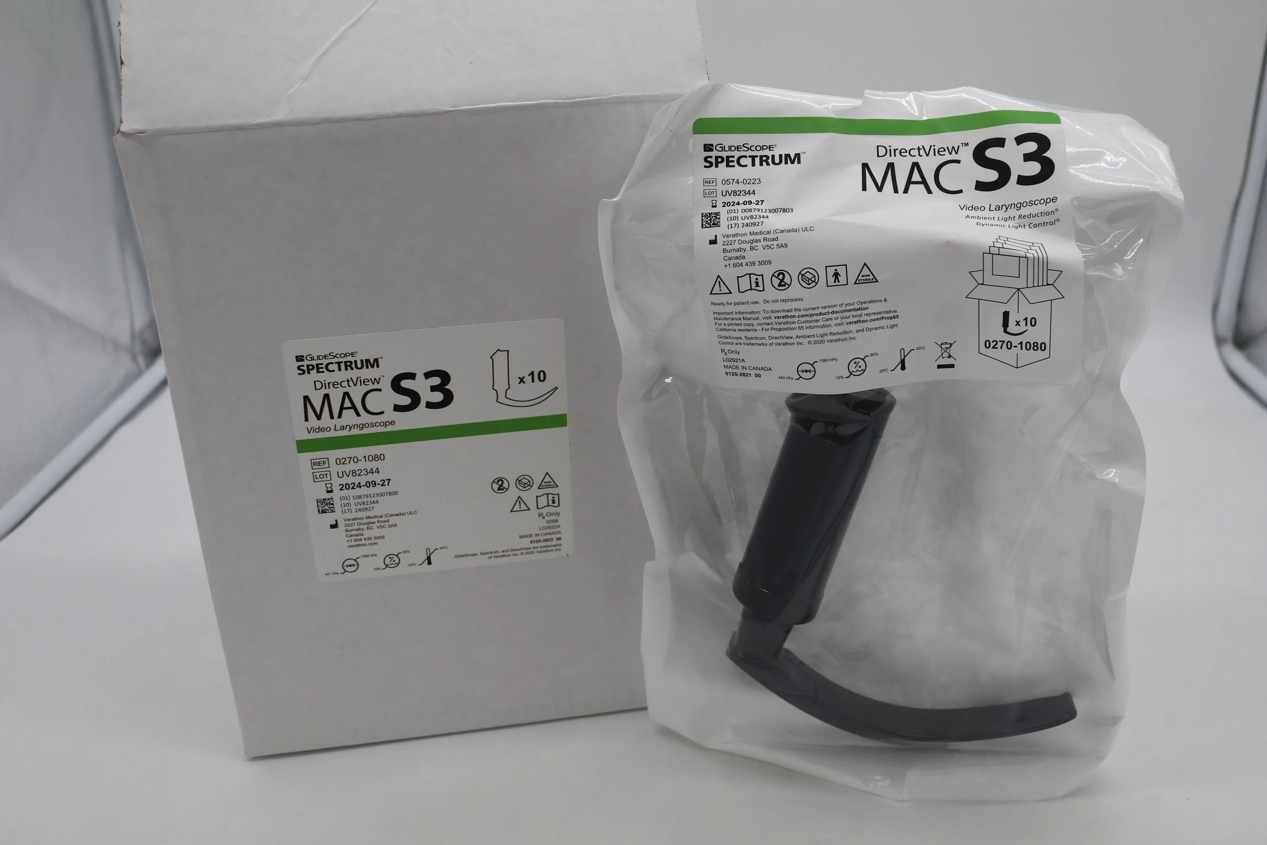 Verathon Medical | 0270-1080 | GlideScope Spectrum DirectView MACS3 Video Laryngoscope
