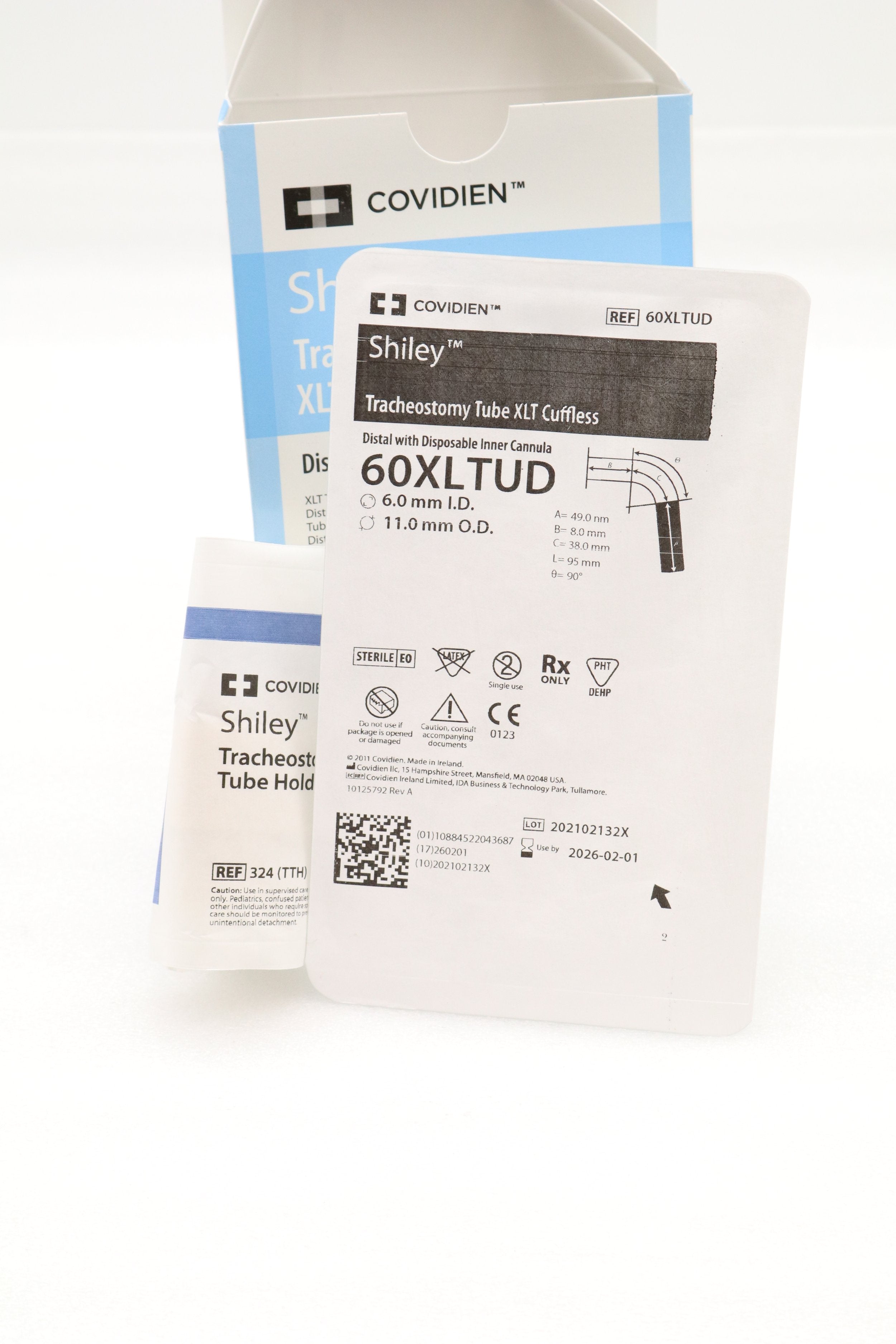 Covidien | 60XLTUD | Tracheostomy Tube XLT Cuffless, Distal 6.0mm