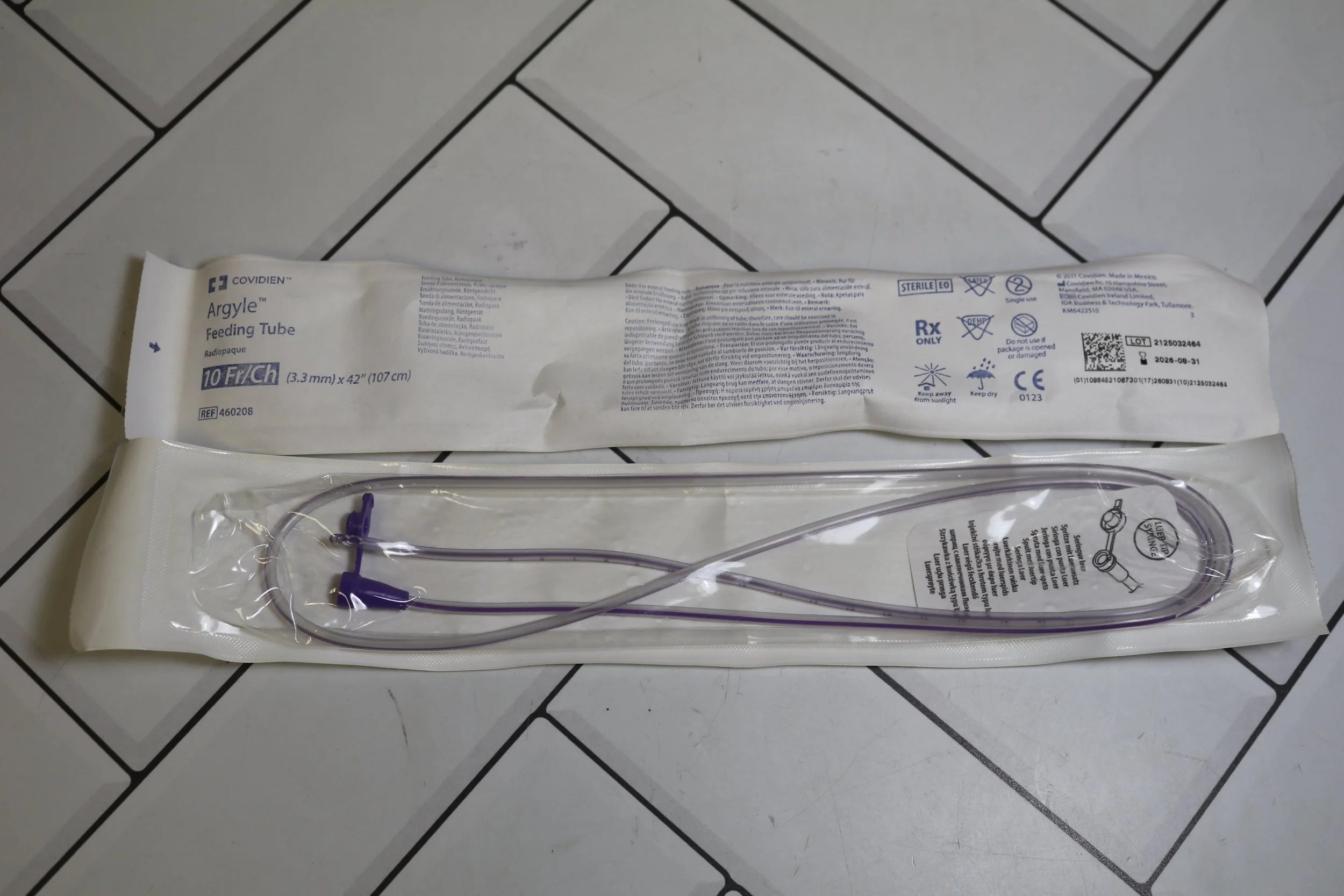 Covidien | 460208 | Argyle Feeding Tube 10 Fr/Ch