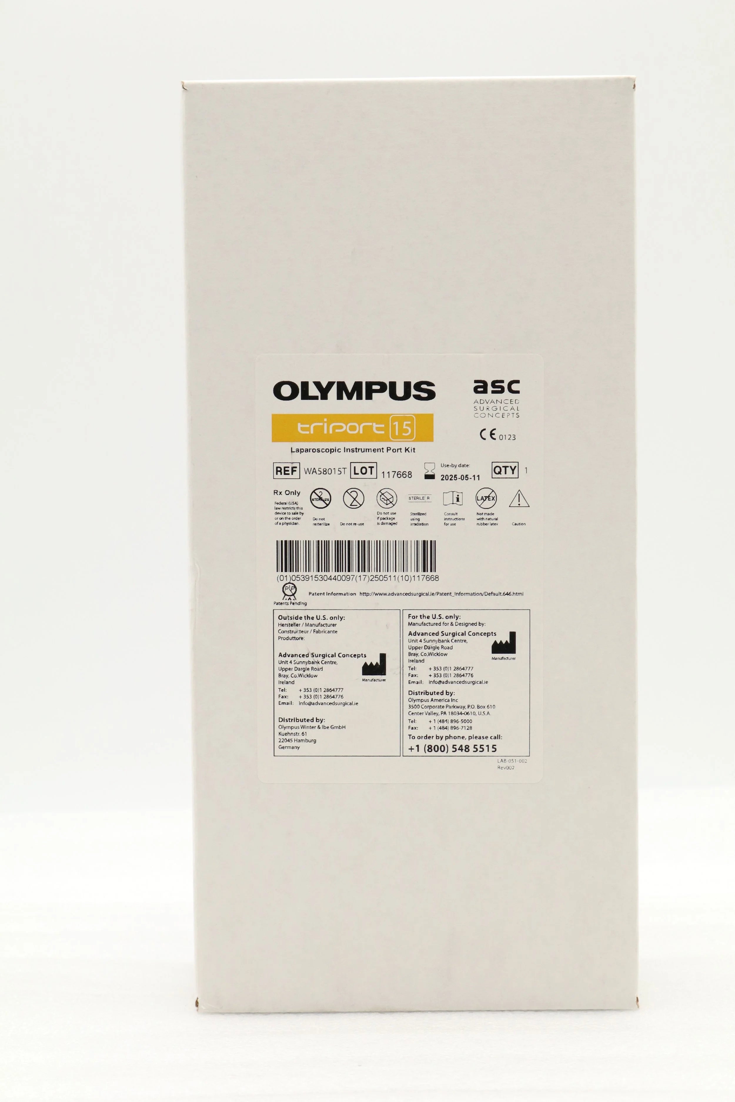 Olympus | WA58015T | Triport 15 Laparoscopic Instrument Port Kit