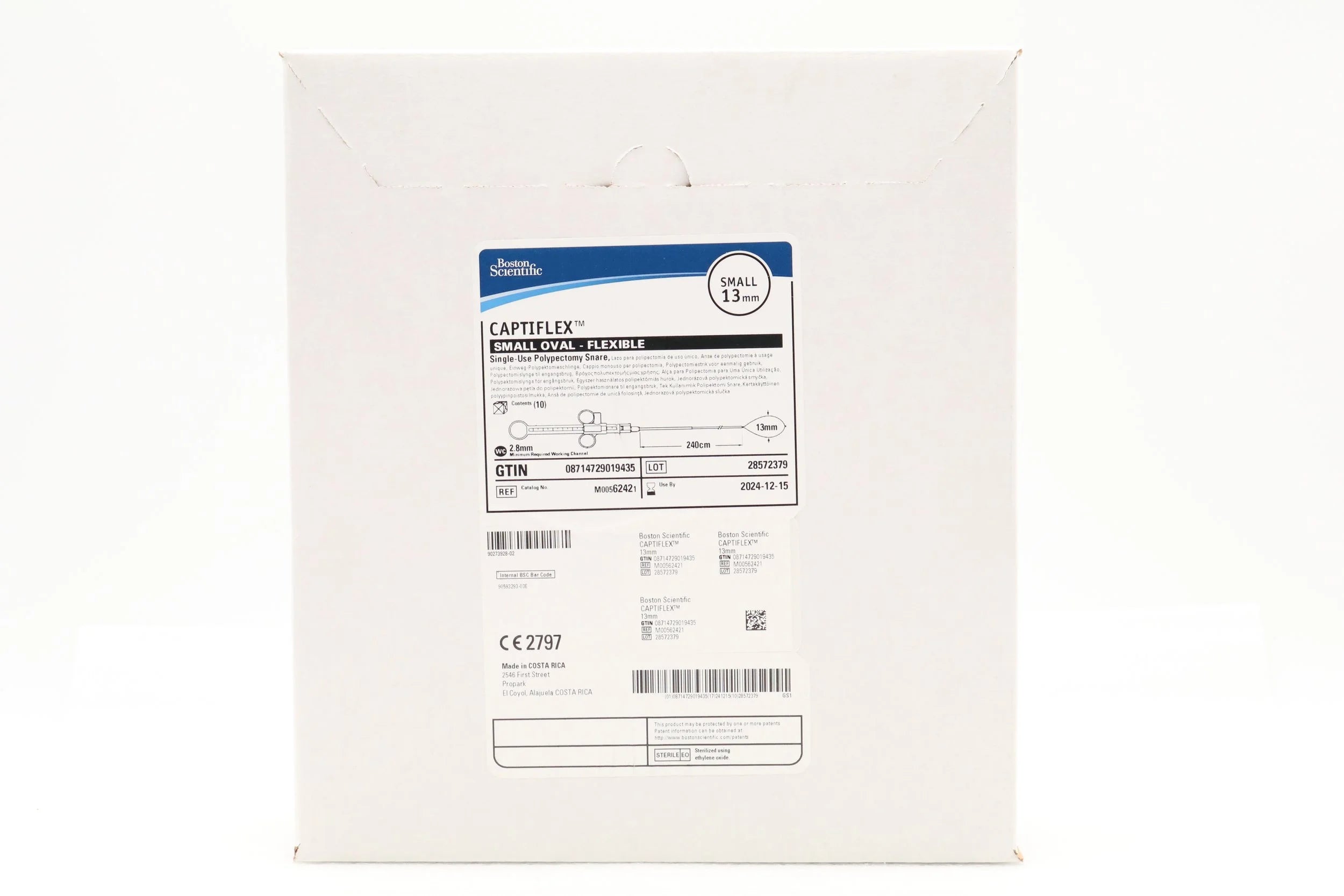 Boston Scientific | 6242 | CAPTIFLEX SMALL OVAL-FLEXIBLE POLYPECTOMY SNARE, 13MM (M00562420)