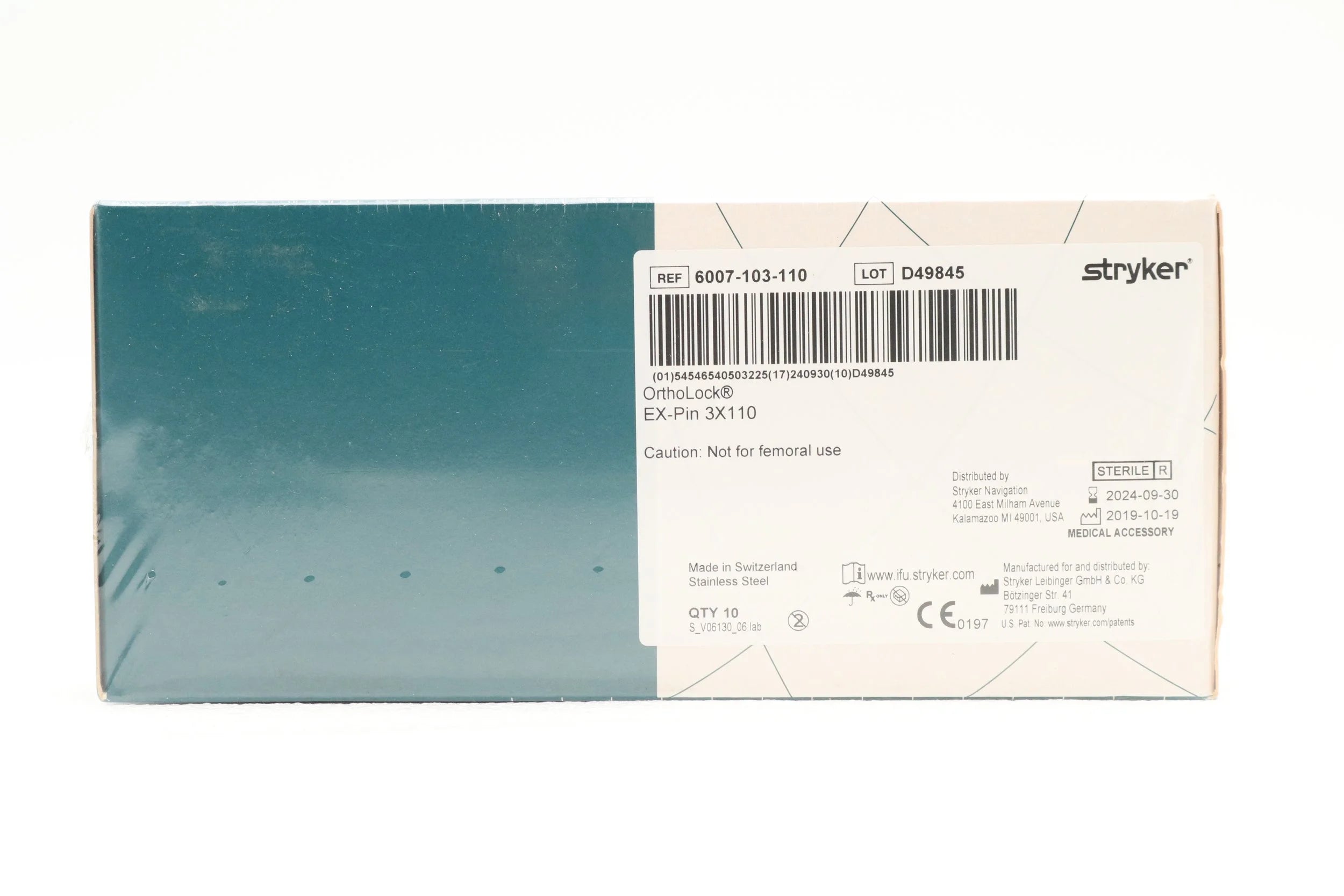 Stryker | 6007-103-110 | OrthoLock EX-Pin 3mm x 110mm
