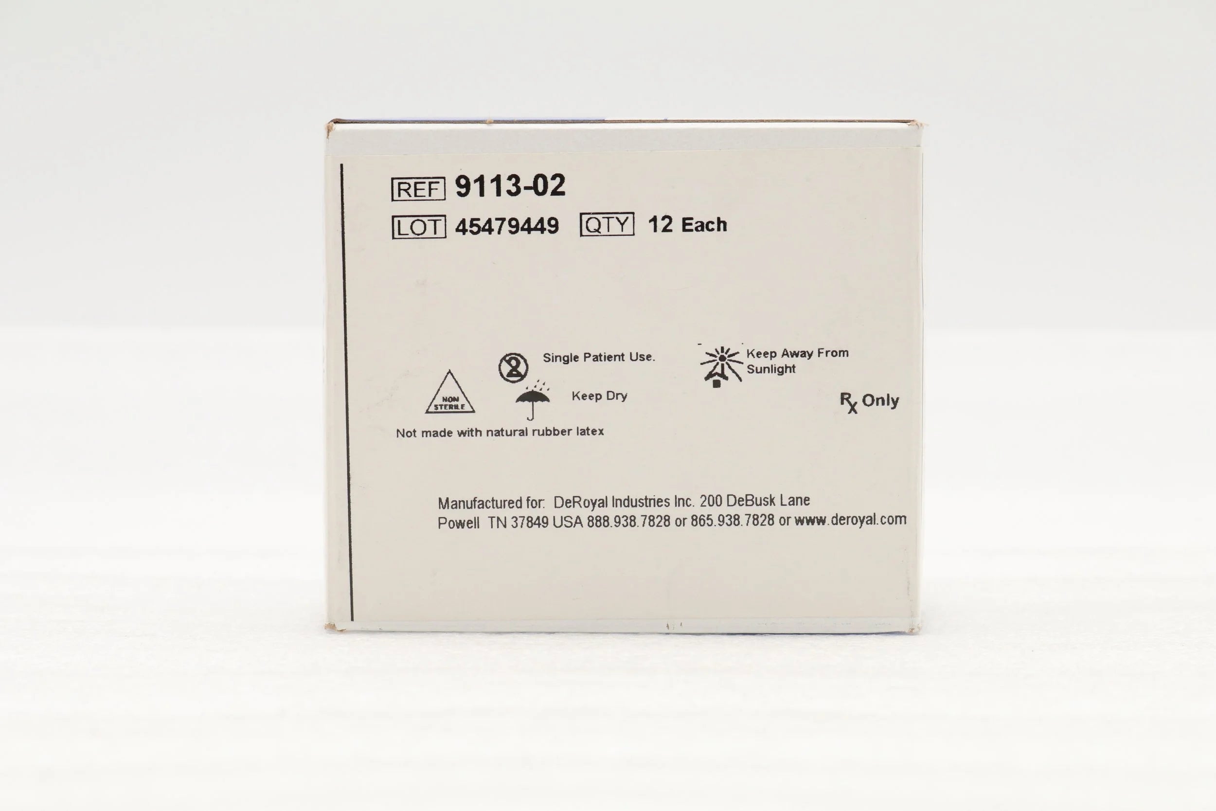 Deroyal | 9113-02 | Finger Splint Gutter 3 X 7/8