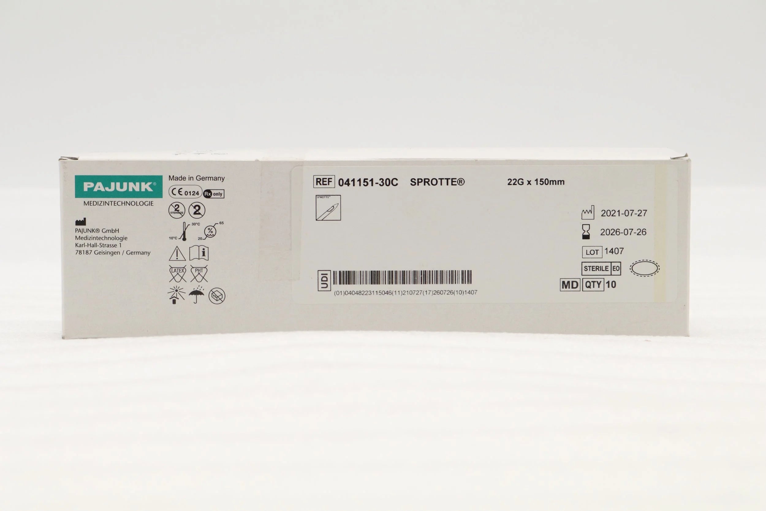 Pajunk | 041151-30C | Sprotte Lumbar Needle 22G x 150mm