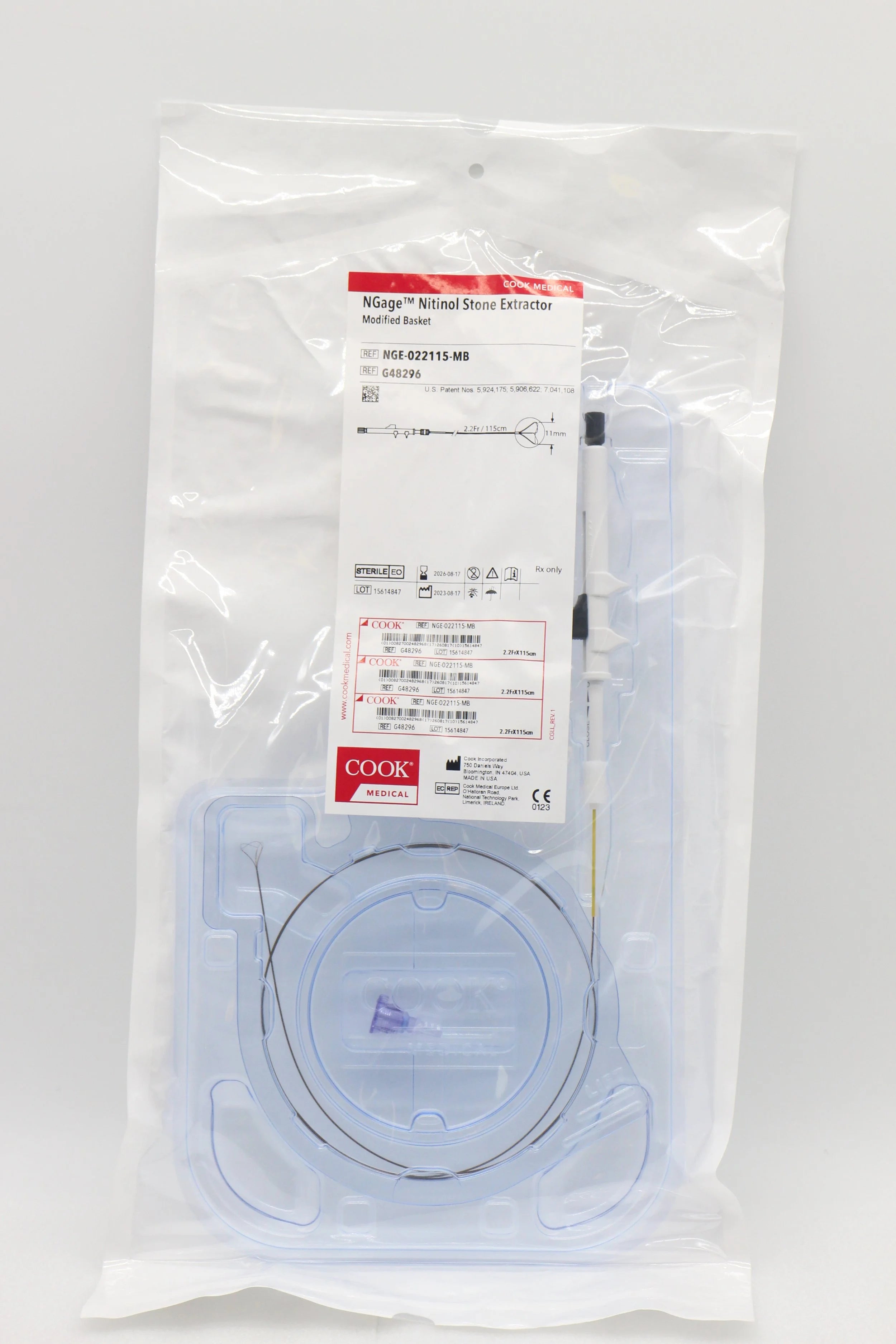 Cook Medical | G48296 | NGage Nitinol Stone Extractor Modified Basket