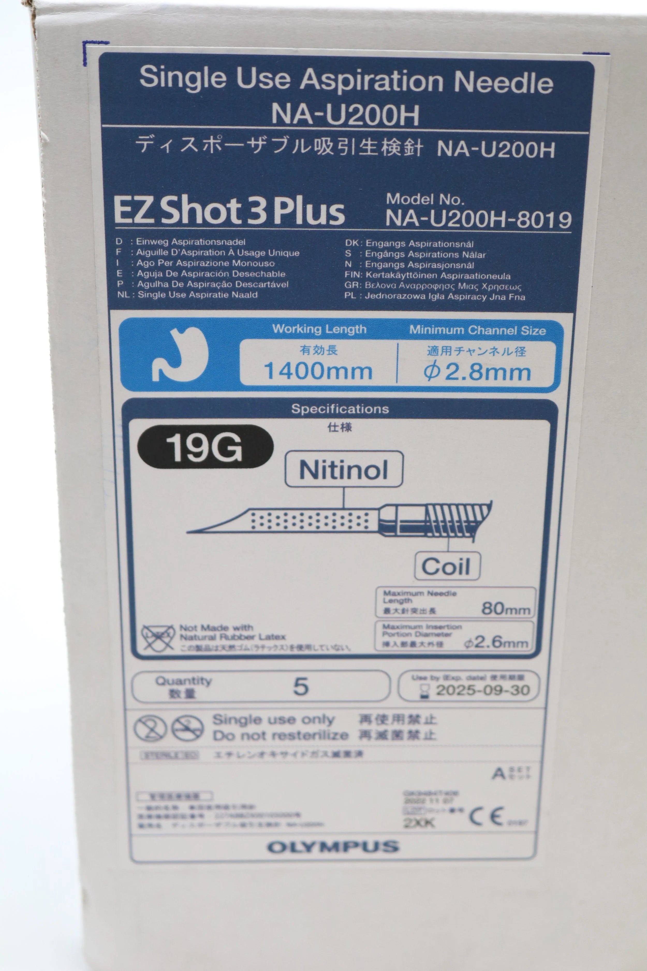 Olympus | NA-U200H-8019 | Single Use Aspiration Needle