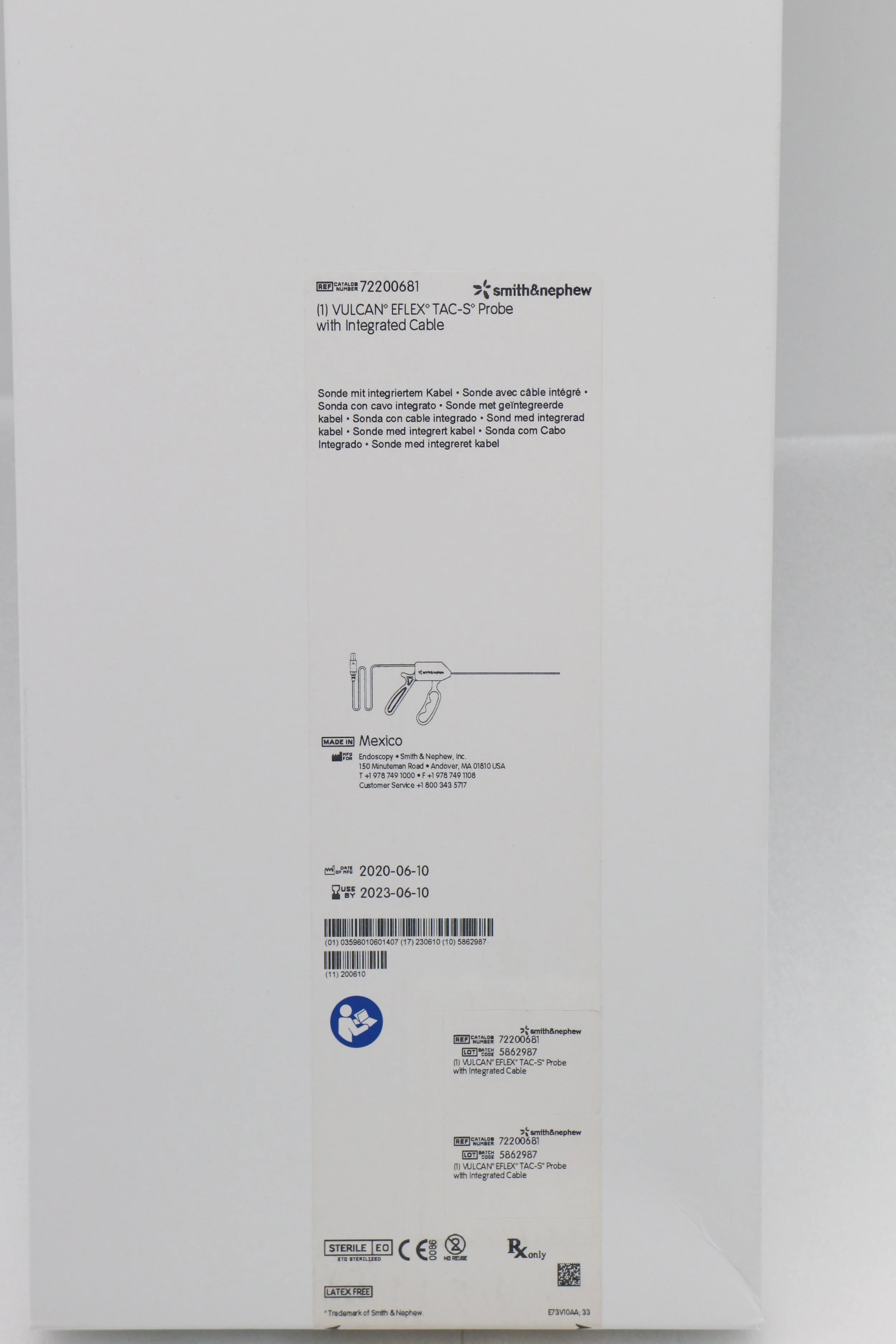 Smith & Nephew | 72200681 | VULCAN EFLEX TAC-S Probe with Integrated Cable