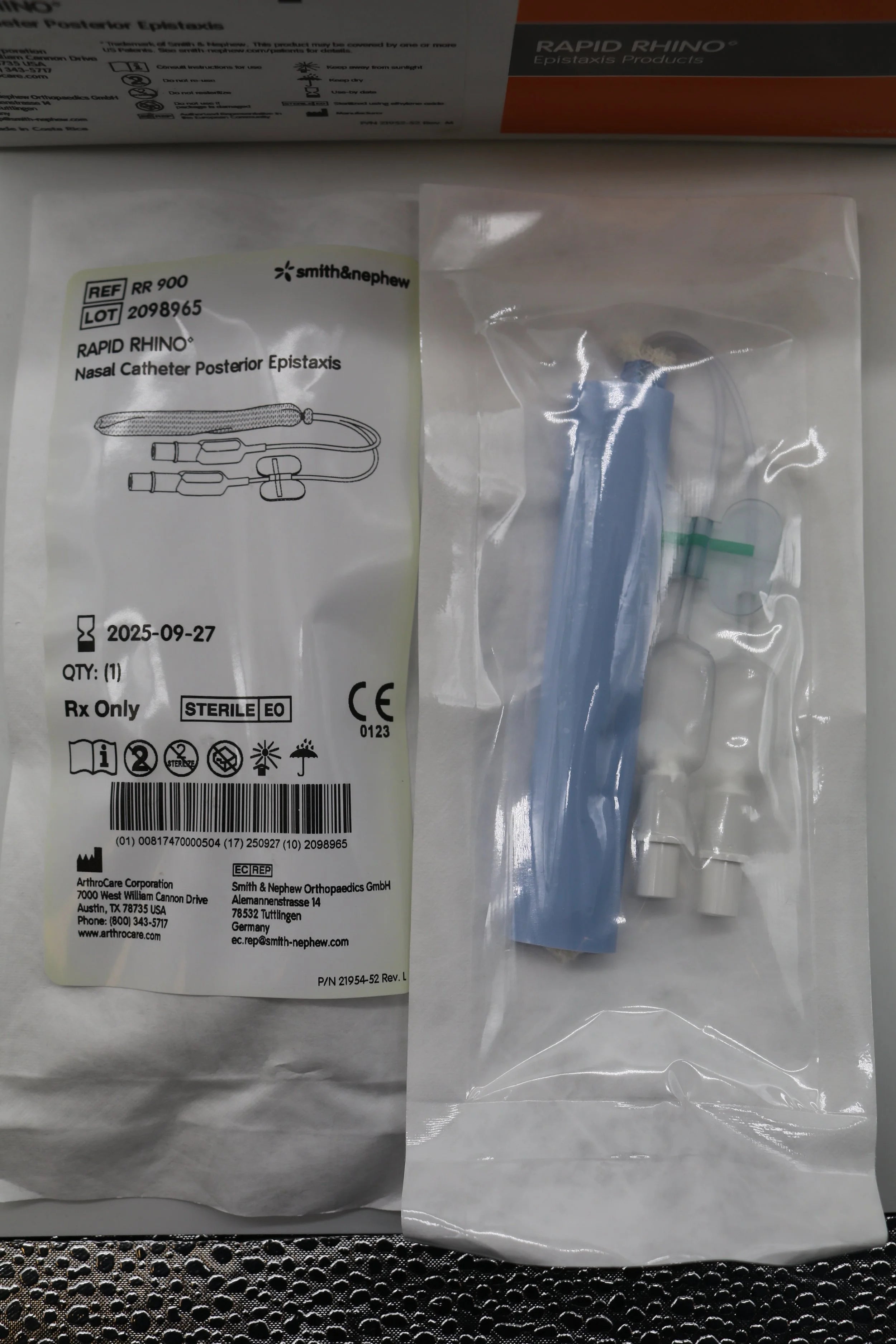 Smith & Nephew | RR-750 | Rapid Rhino Nasal Catheter Posterior Epistaxis Pac 7.5cm Ant/Posterior