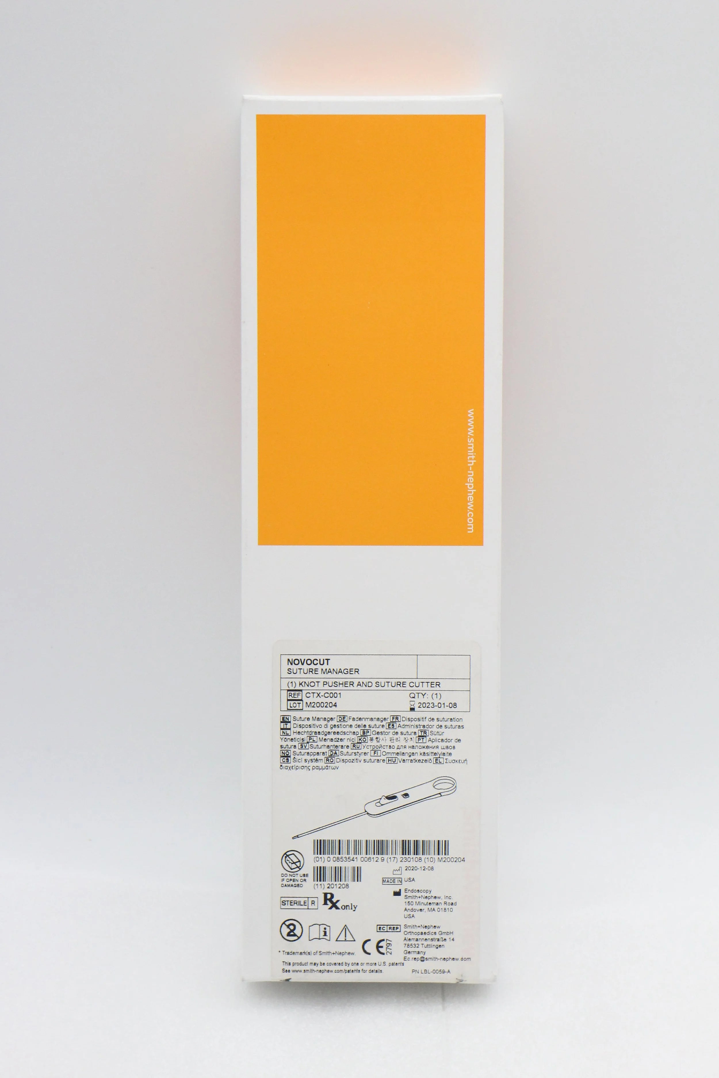 Smith & Nephew | CTX-C001 | NOVOCUT Suture Manager Knot Pusher and Suture Cutter