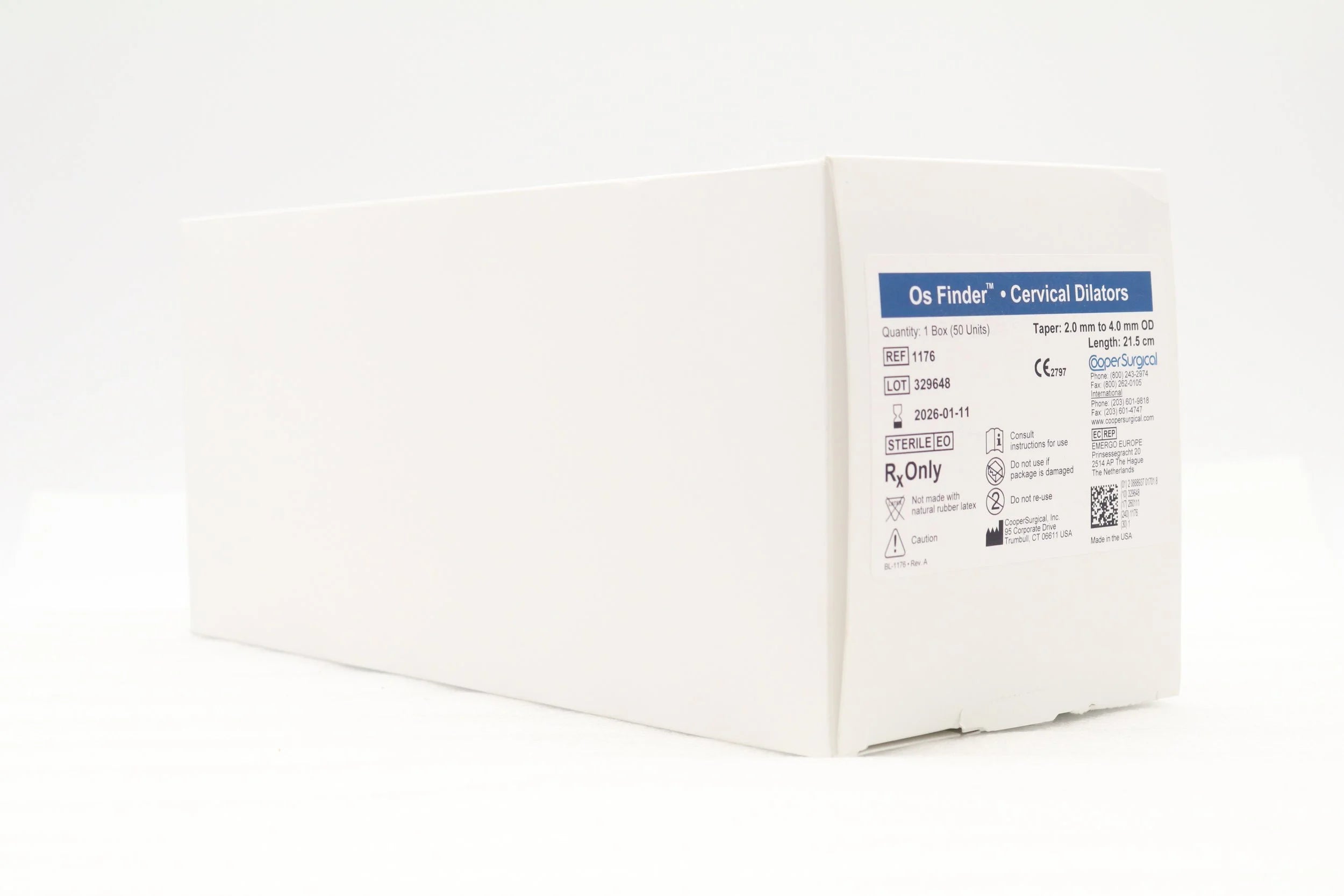 Cooper Surgical | 1176 | Os Finder Cervical Dilators, 2.0mm to 4.00mm OD, 21.5cm (COOP1176)