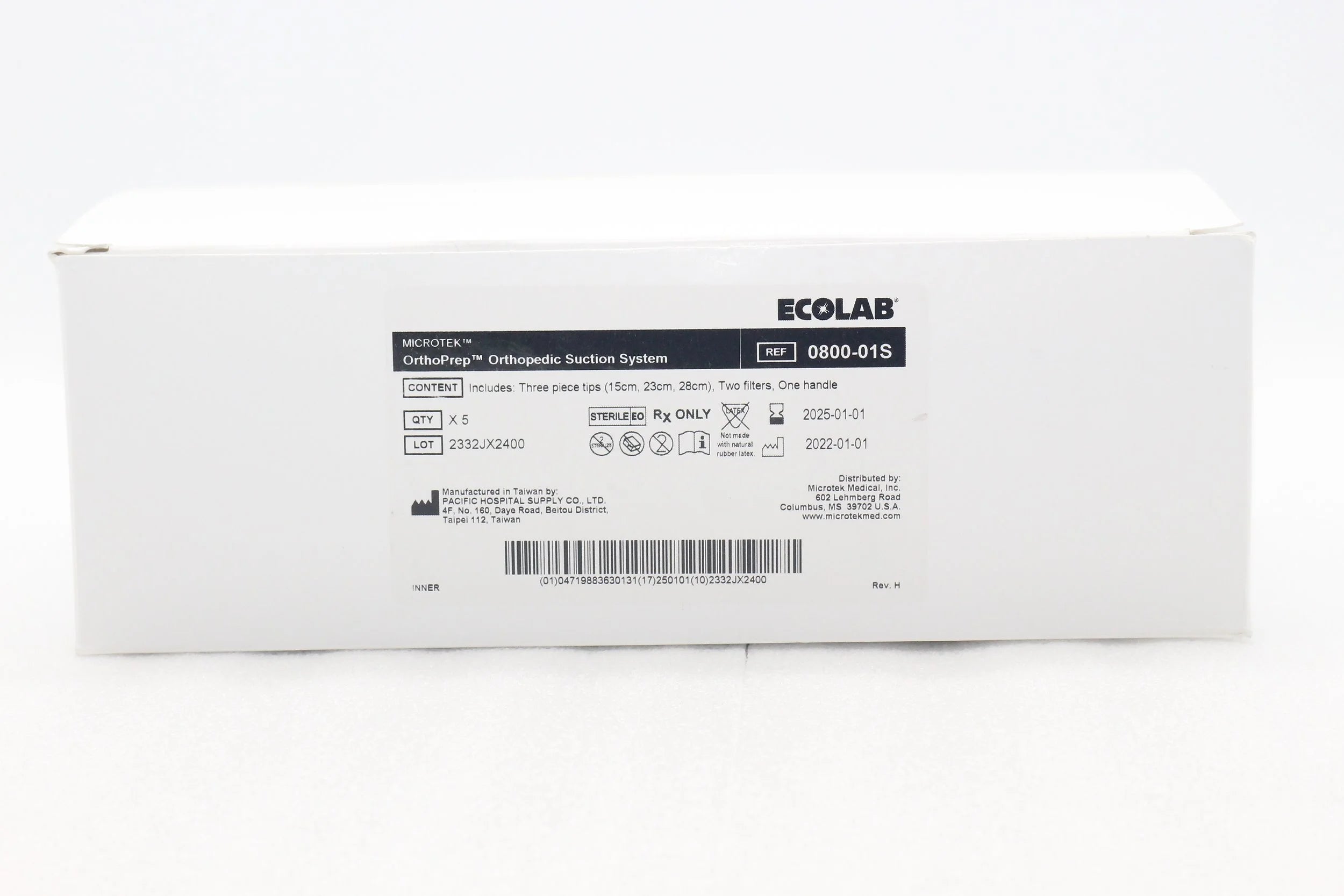 Ecolab | 0800-01S | MICROTEK OrthoPrep Orthopedic Suction System
