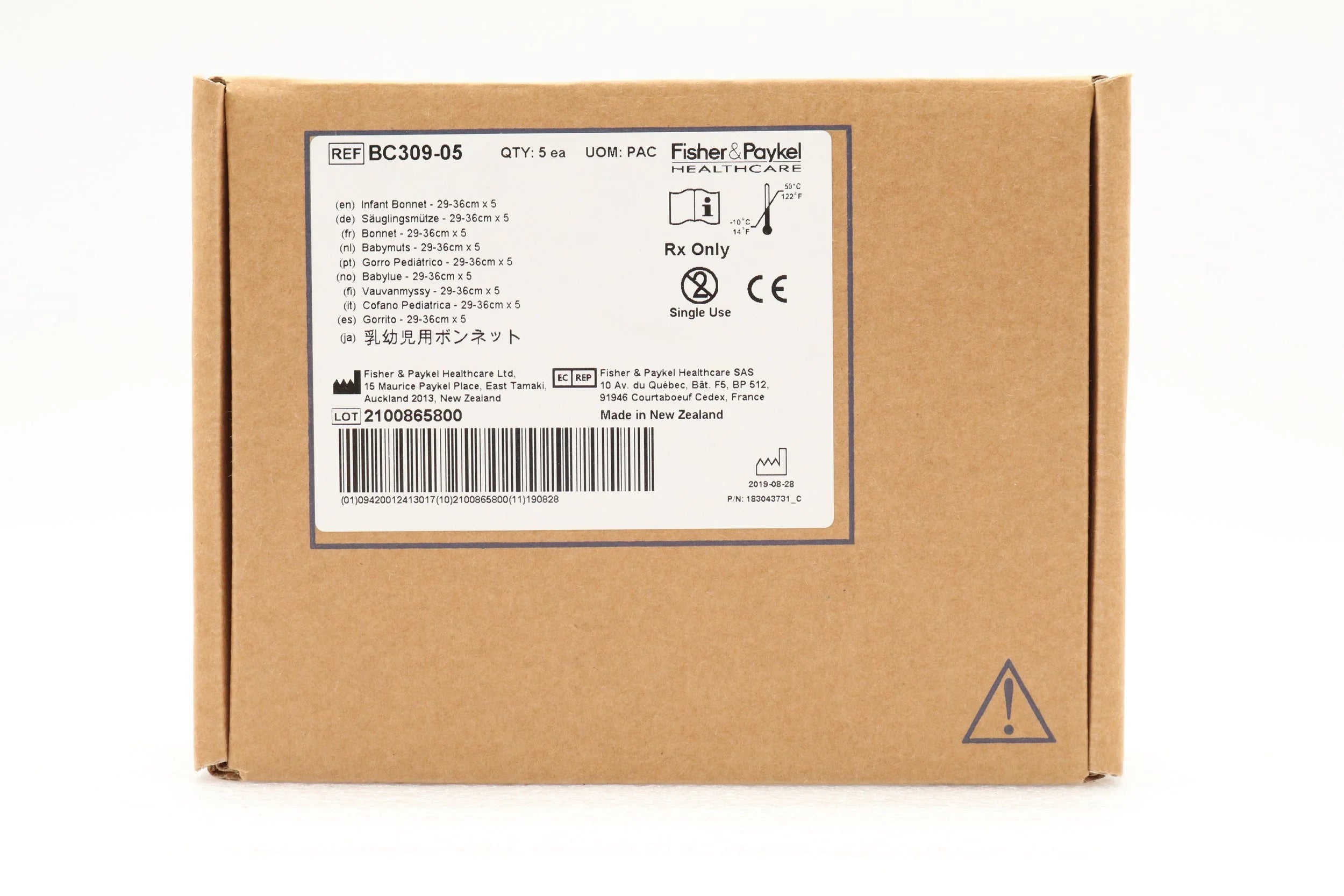 Fisher & Paykel | BC309-05 | Infant Interface Accessories - Infant Bonnet, 29-36 cm