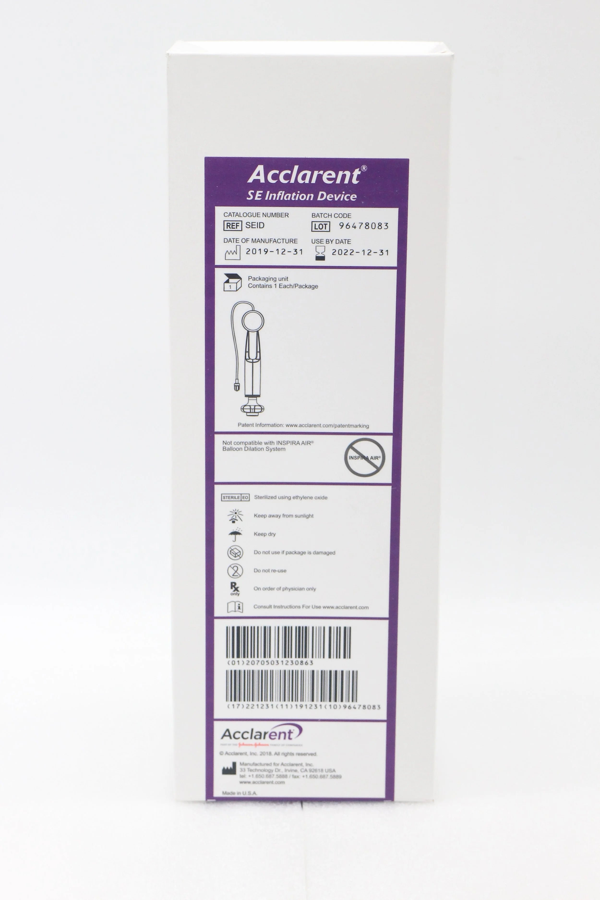 Johnson & Johnson | SEID | SE Inflation Device