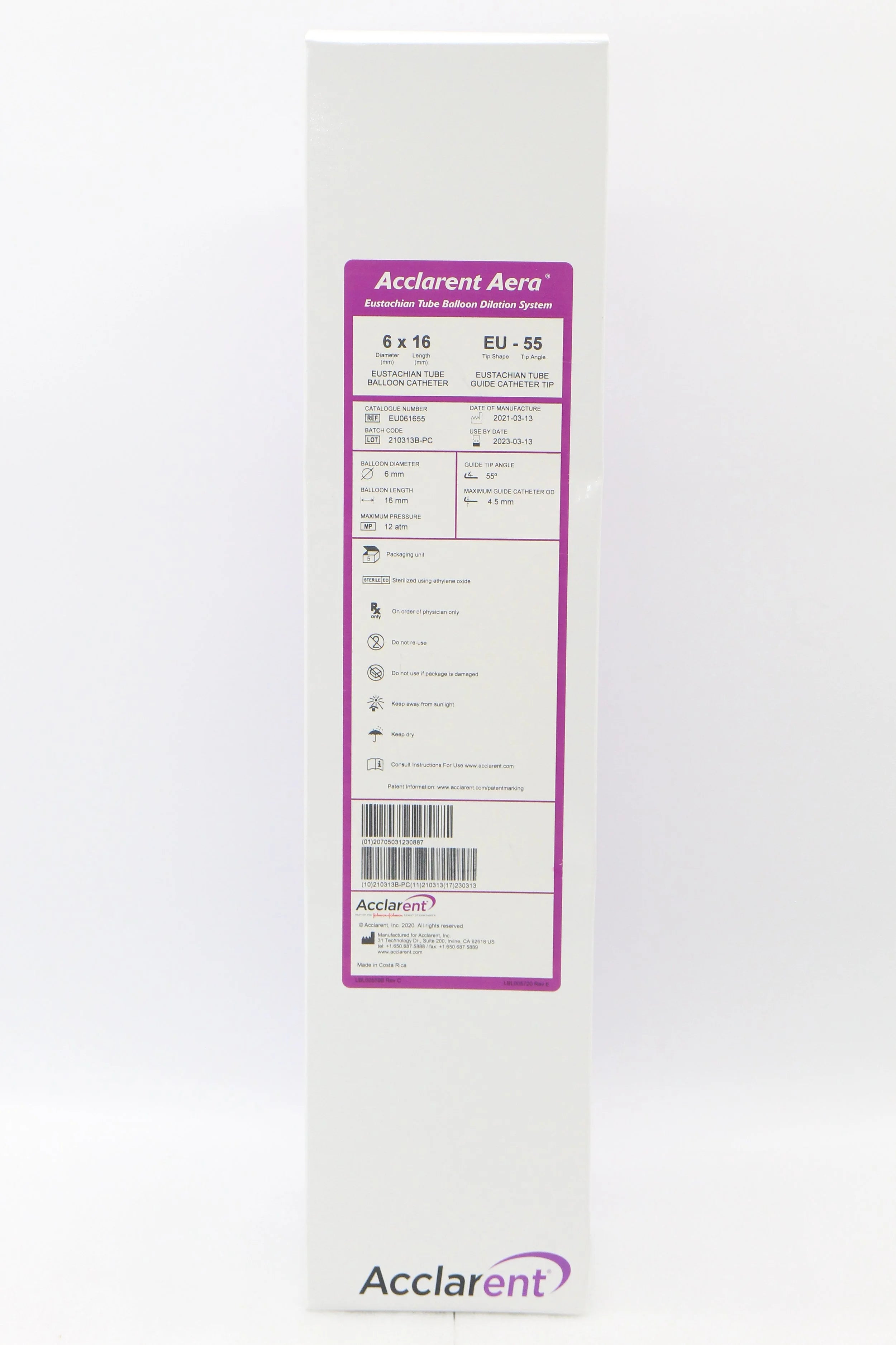 Johnson & Johnson | EU061655 | Eustachian Tube Balloon Dilation System