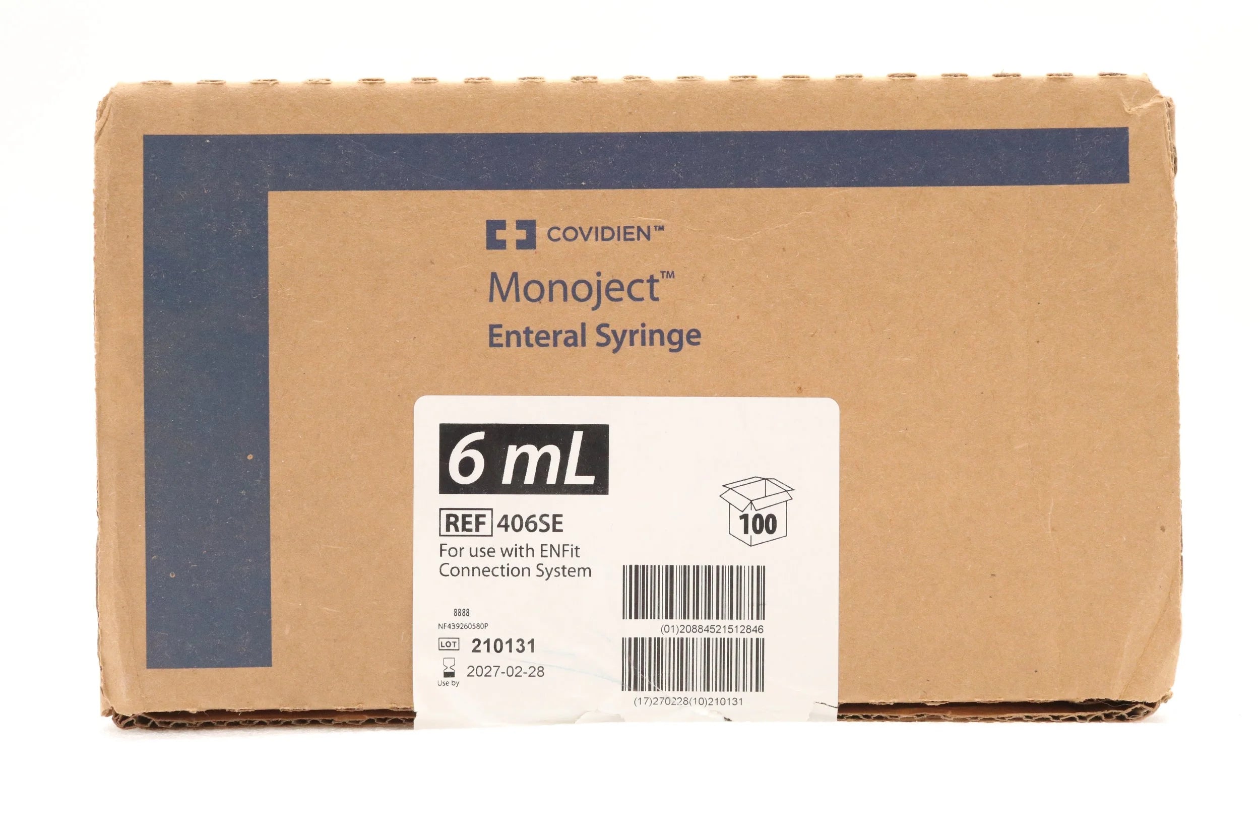 Covidien | 406SE | Monoject Enteral Syringe with ENFit Connection, Sterile, 6 mL