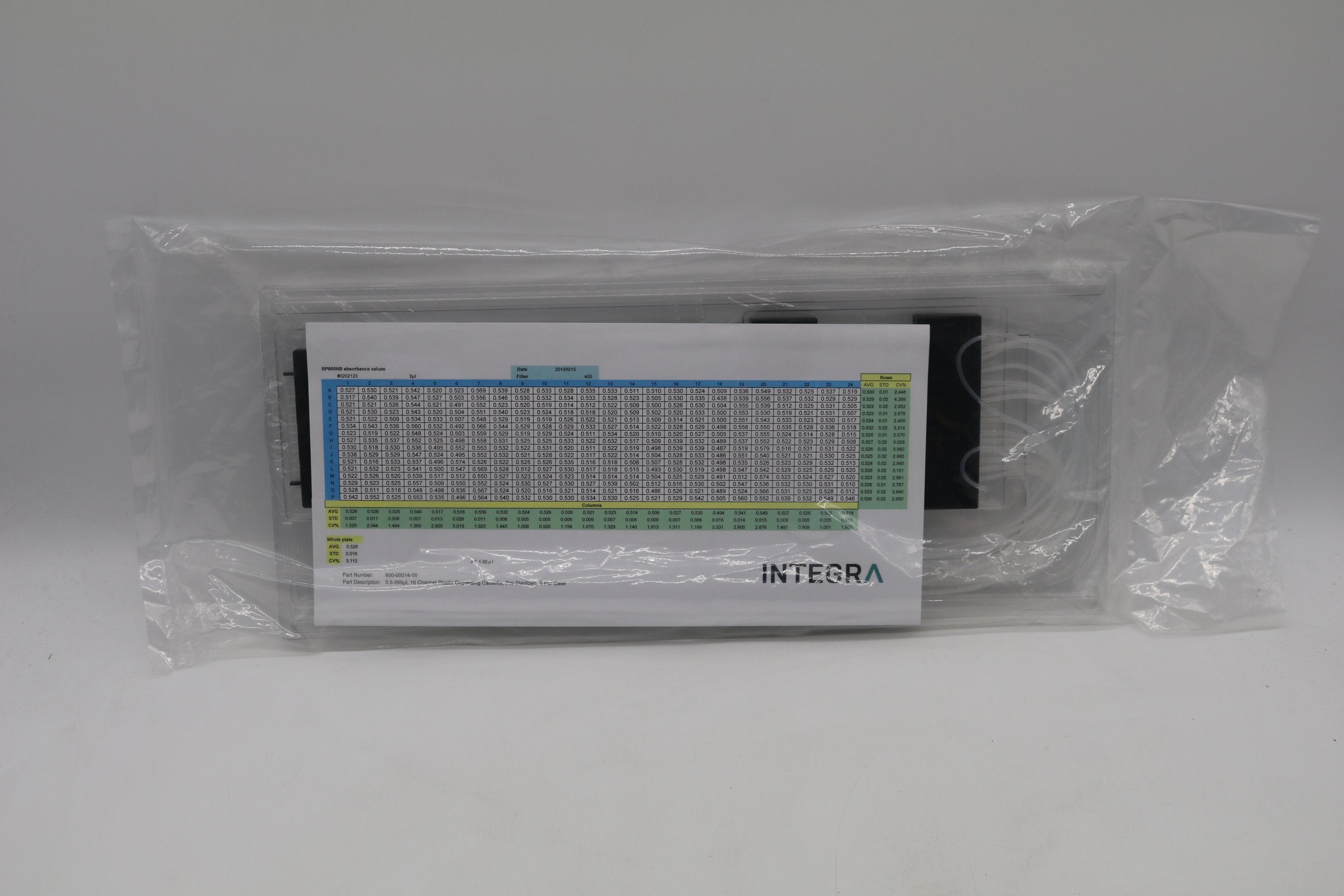 Integra | 600-00014-00 | Small Bore 16 Channel Cassette 0.5 – 999 µl