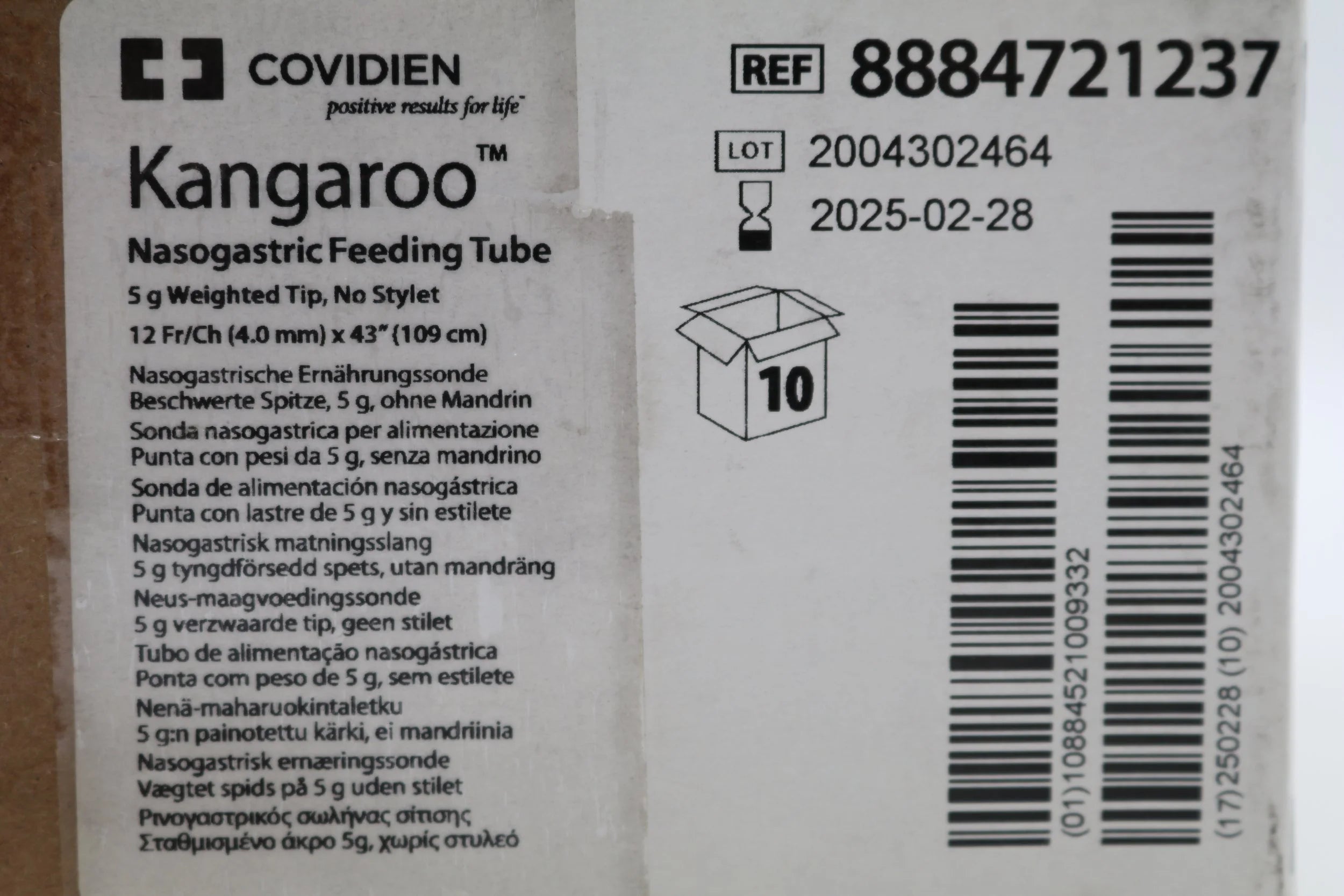 Covidien | 8884721237 | Kangaroo Nasogastric Feeding Tube