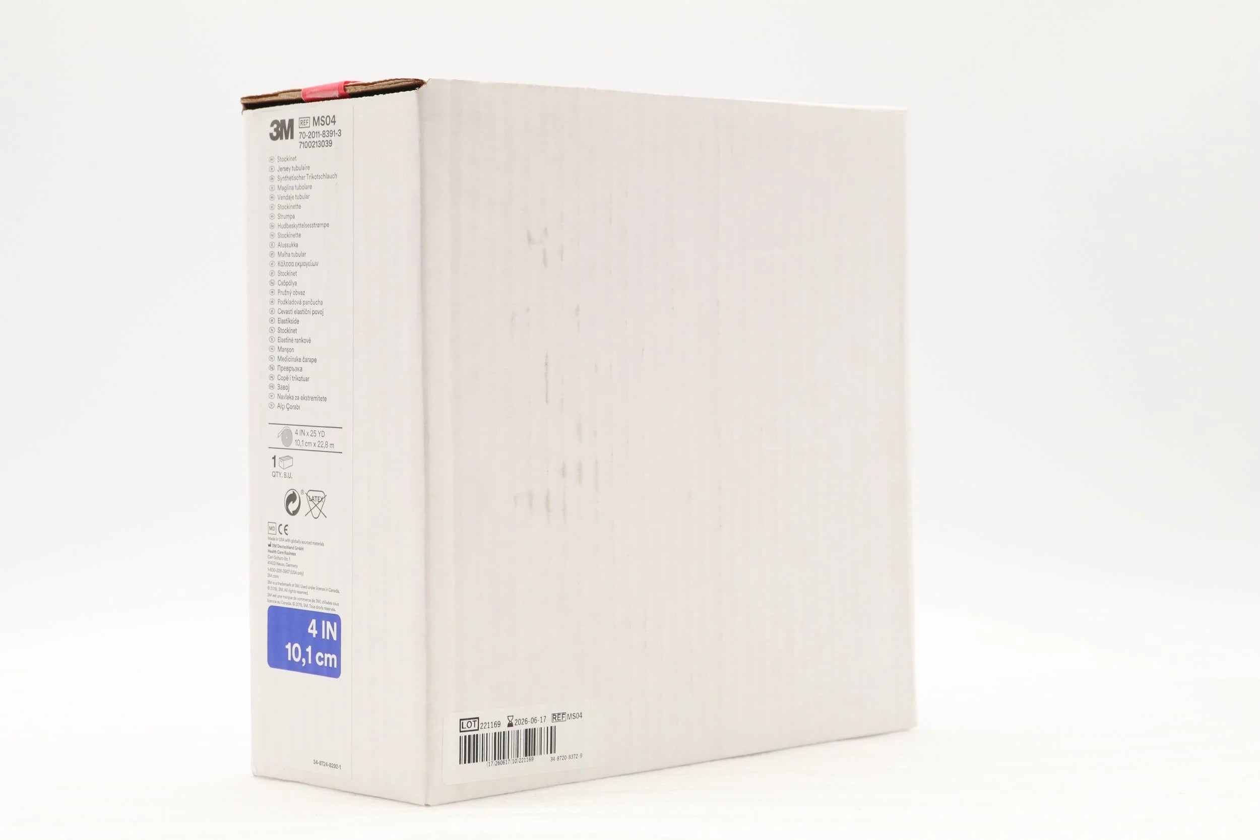 3M | MS04 | Stockinet White, 10.0 cm x 22.8 m, 1 Roll/Case