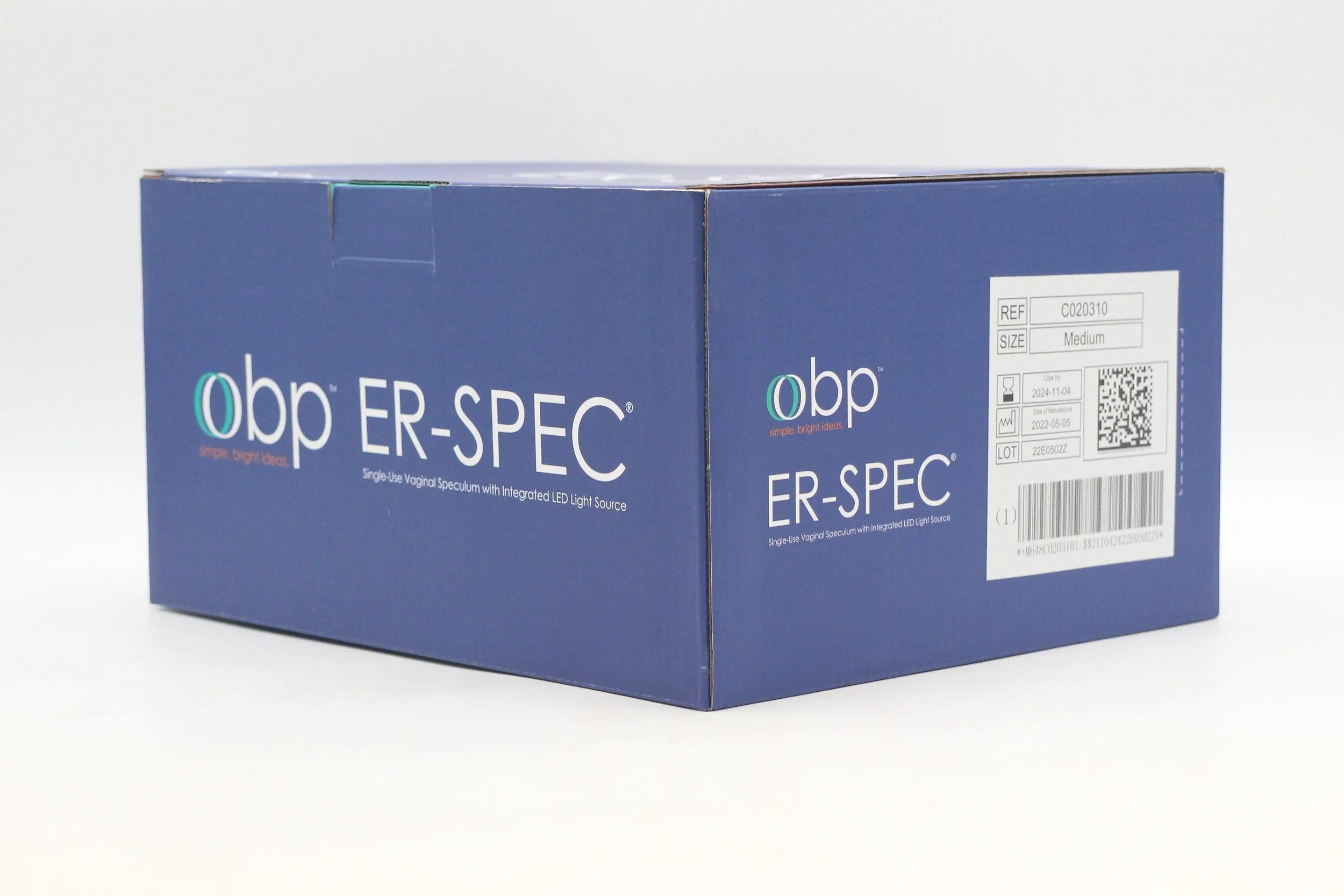 obp Surgical | C020310 | ER-SPEC Single-Use Vaginal Speculum with Integrated LED Light Source